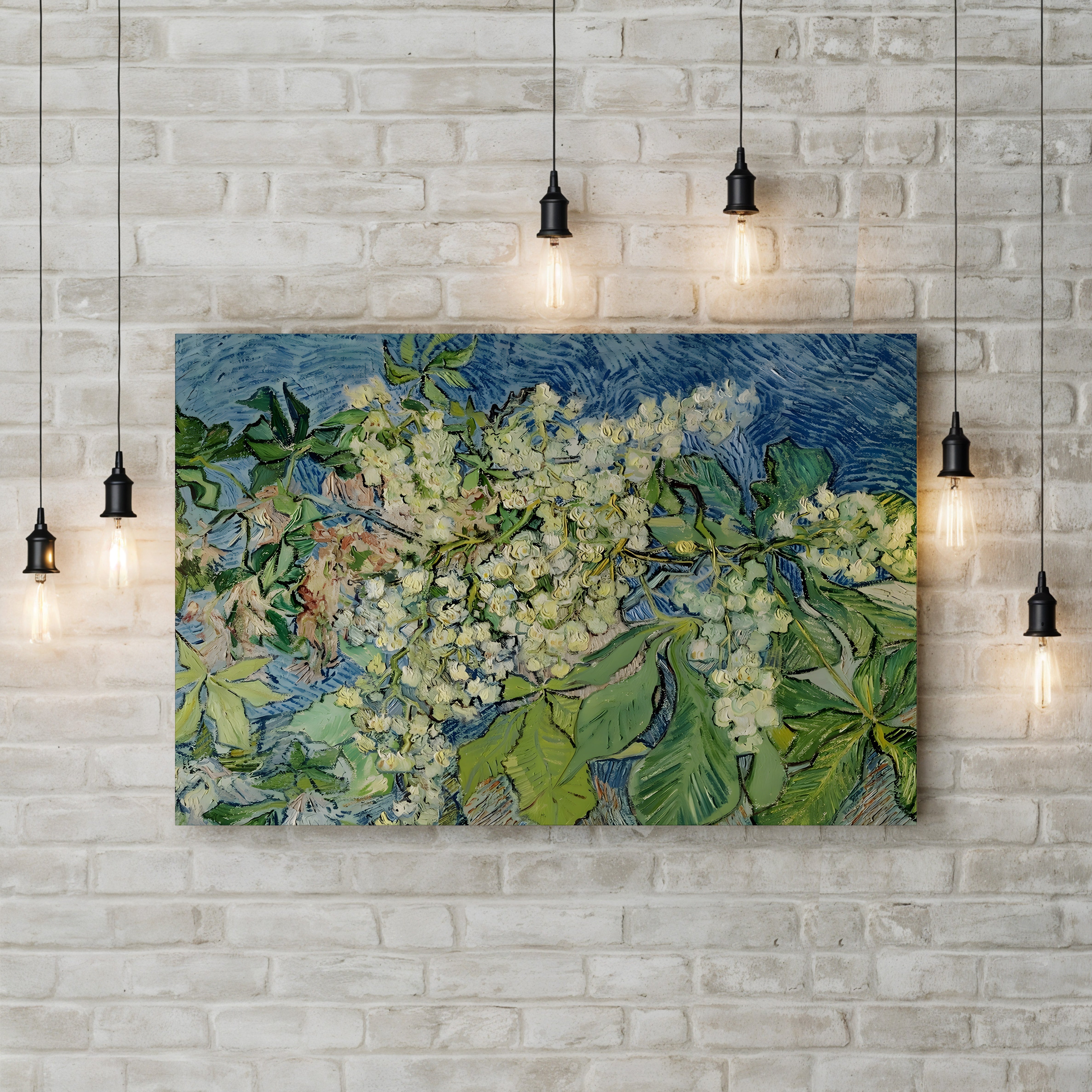 Blossoming Chestnut Branches – Vincent van Gogh Wall Art | Post-Impressionist Floral Canvas Print