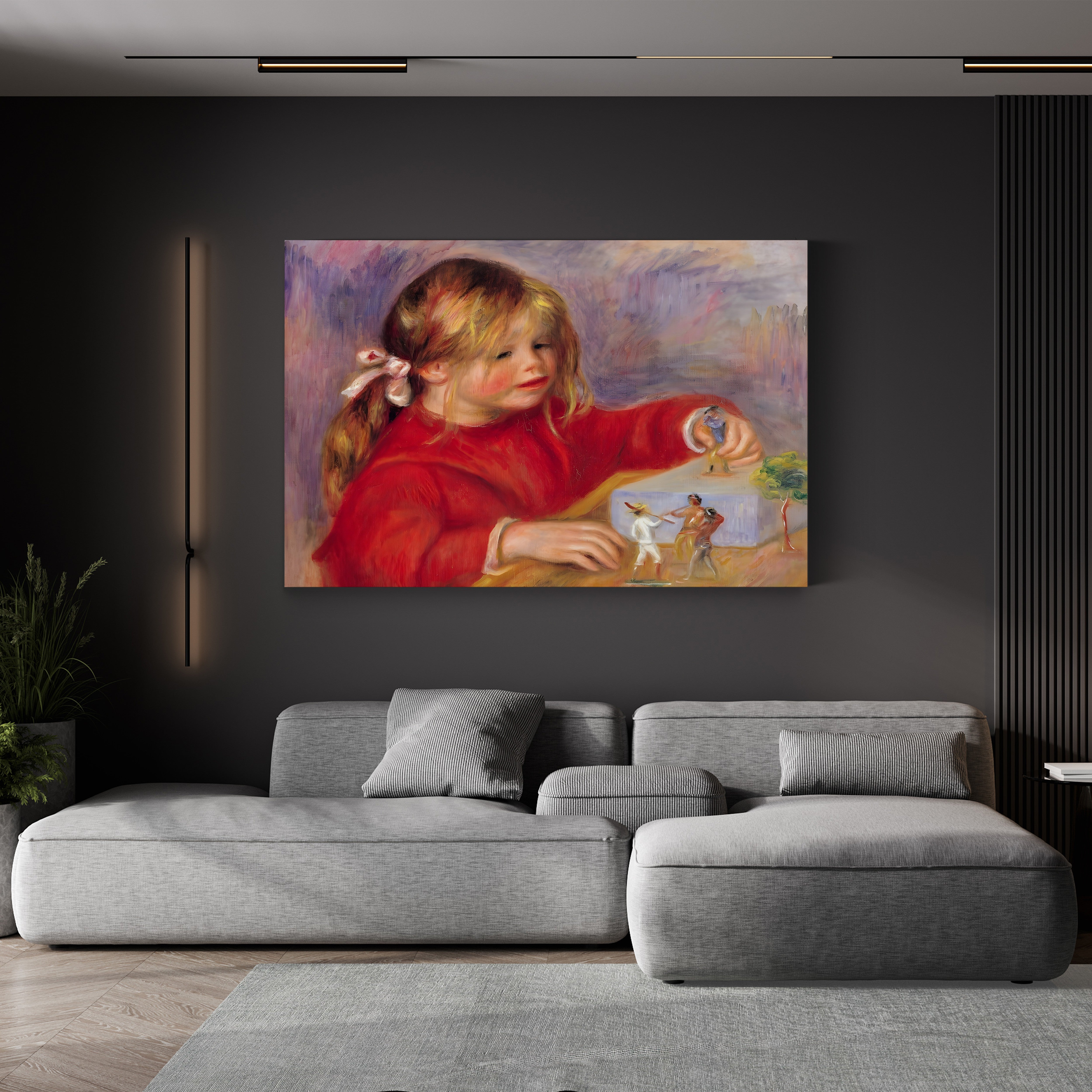 Claude Renoir at Play, 1905 – Pierre-Auguste Renoir Wall Art | Impressionist Childhood Canvas Print