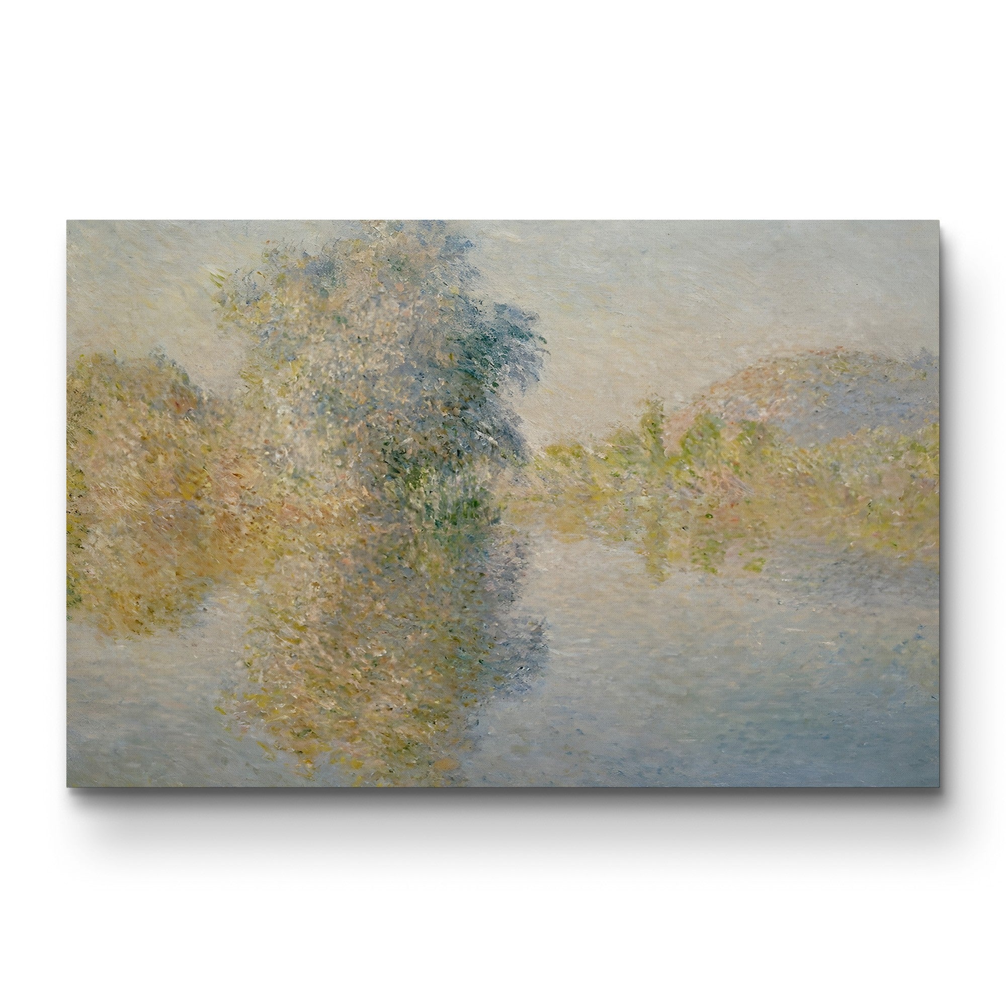 Early Morning on the Seine at Giverny, 1893 – Claude Monet Wall Art | Impressionist River Canvas Print