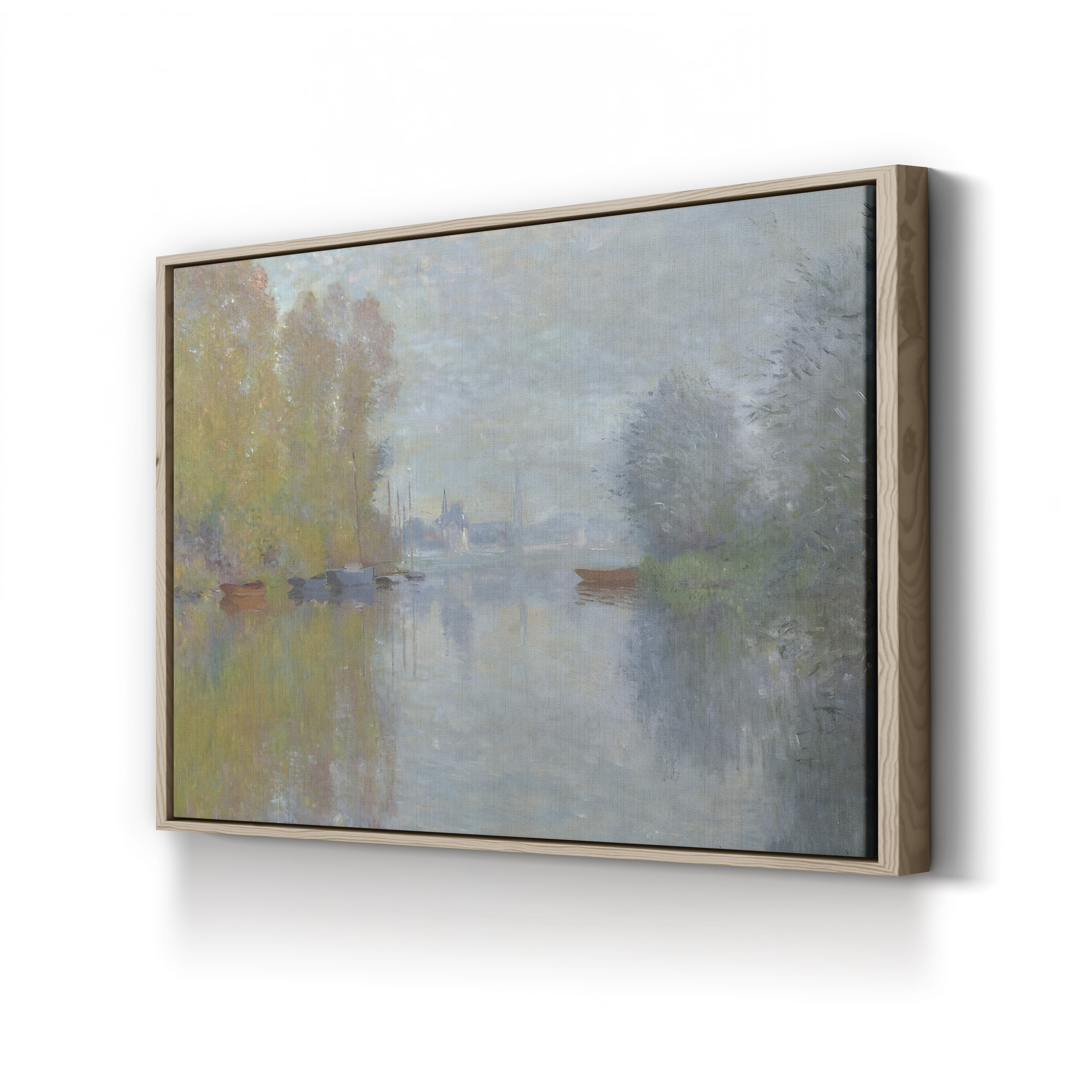 Autumn on the Seine, Argenteuil, 1873 – Claude Monet Wall Art | Impressionist Autumn Seine Canvas Print