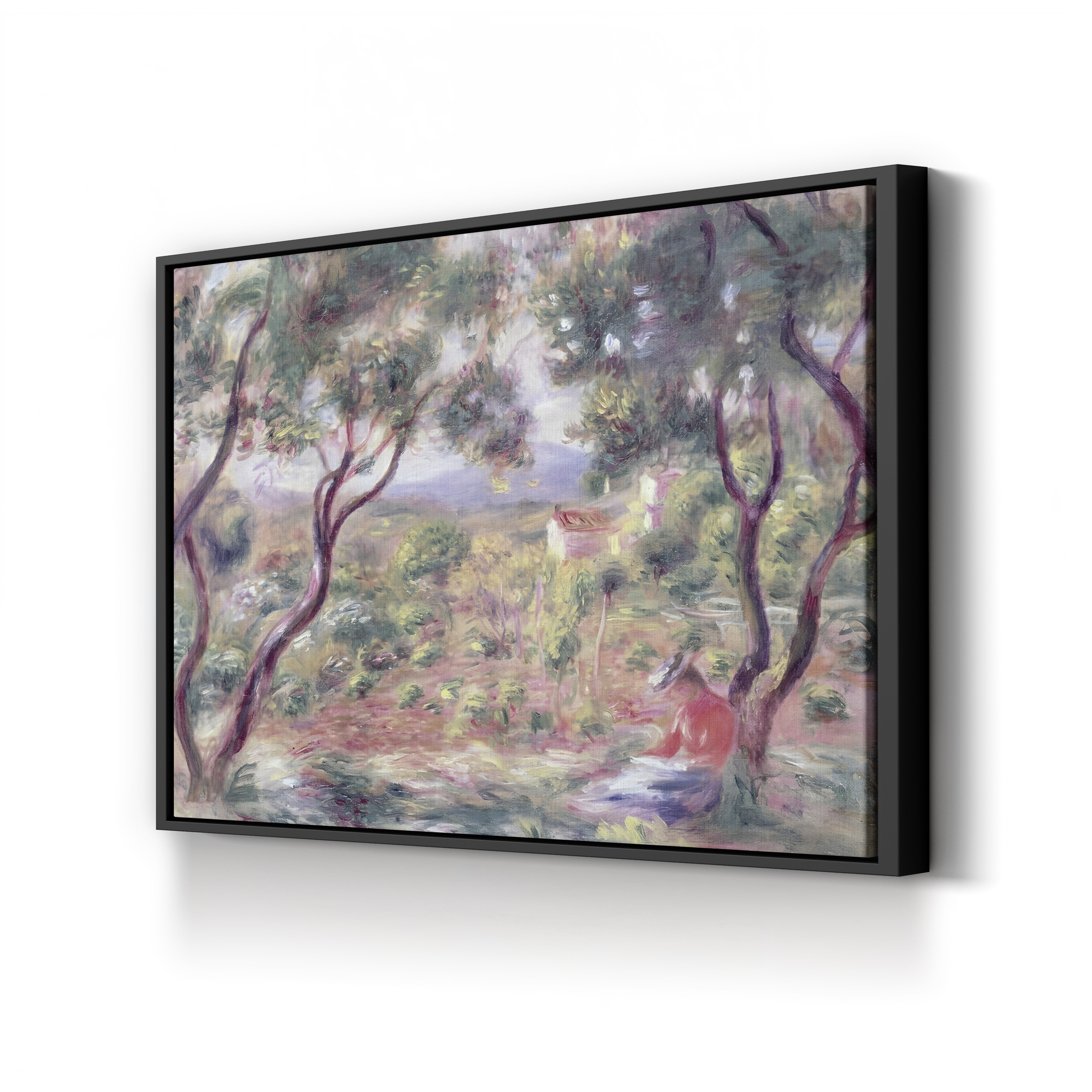 The Vines at Cagnes, 1906 – Pierre-Auguste Renoir Wall Art | Impressionist Landscape Canvas Print