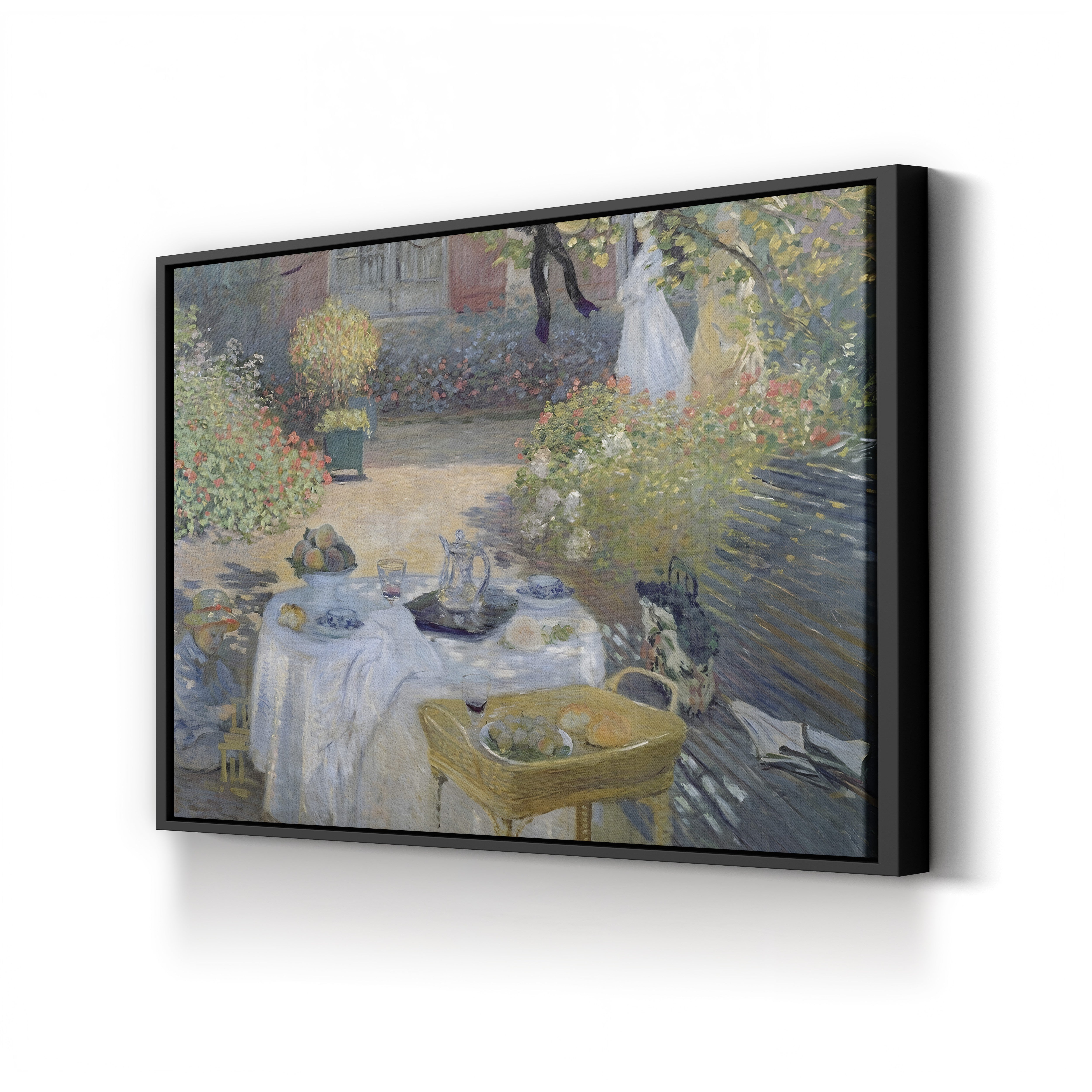 The Luncheon: Monet’s Garden at Argenteuil (Le Déjeuner, panneau décoratif), 1873 by Claude Monet