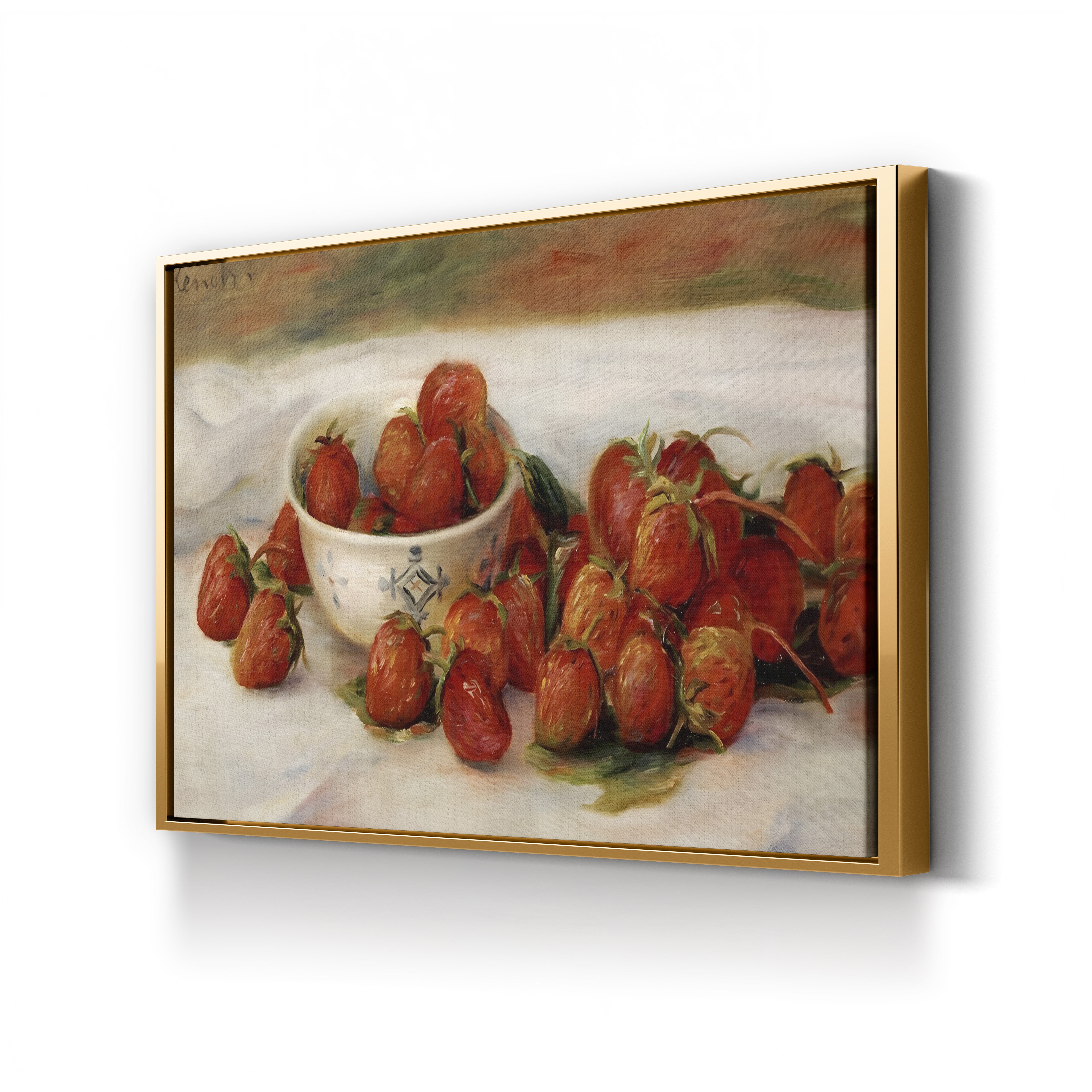 Strawberries – Pierre-Auguste Renoir Wall Art | Impressionist Still Life Canvas Print