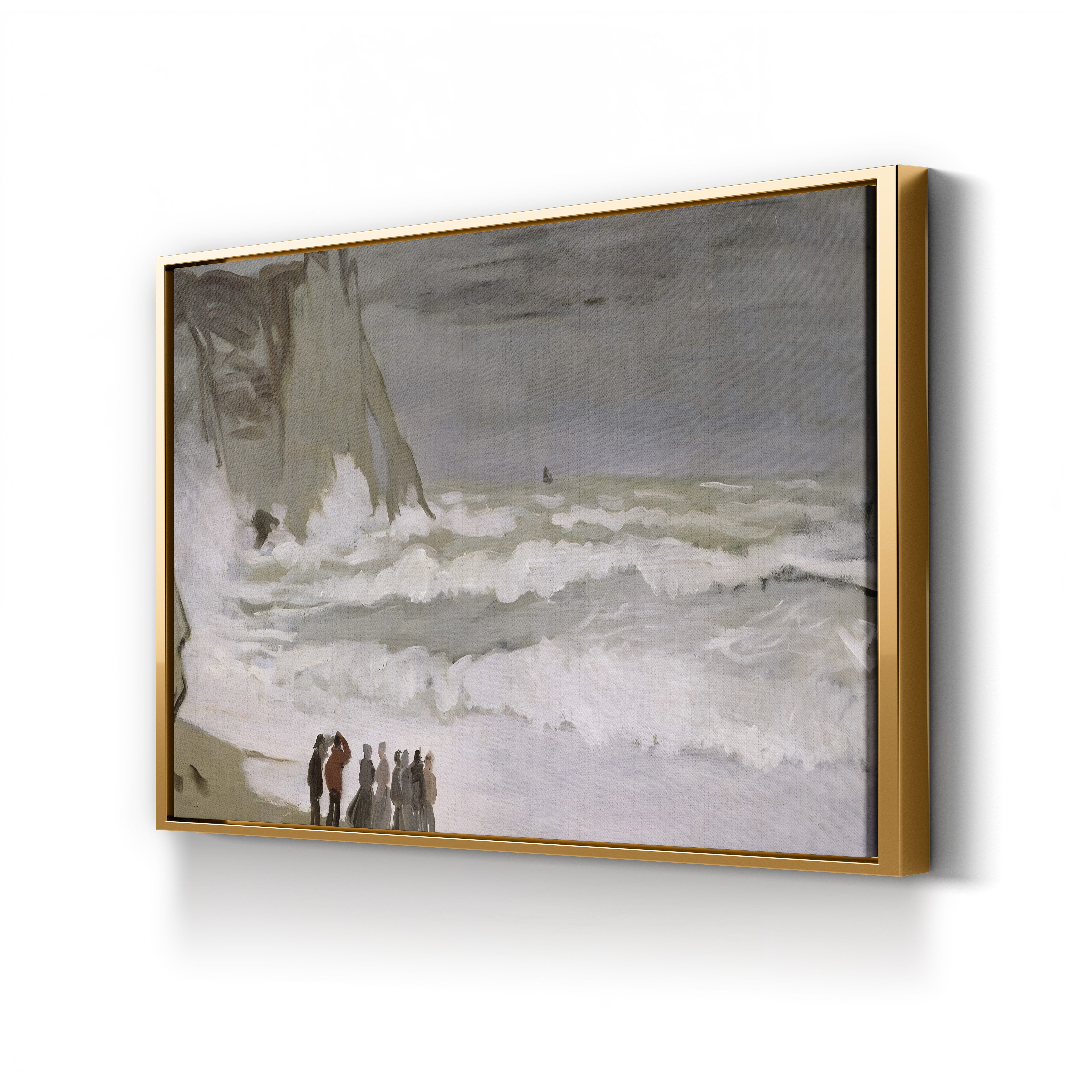 Rough Sea at Étretat (Grosse Mer à Étretat), c. 1868-69 by Claude Monet
