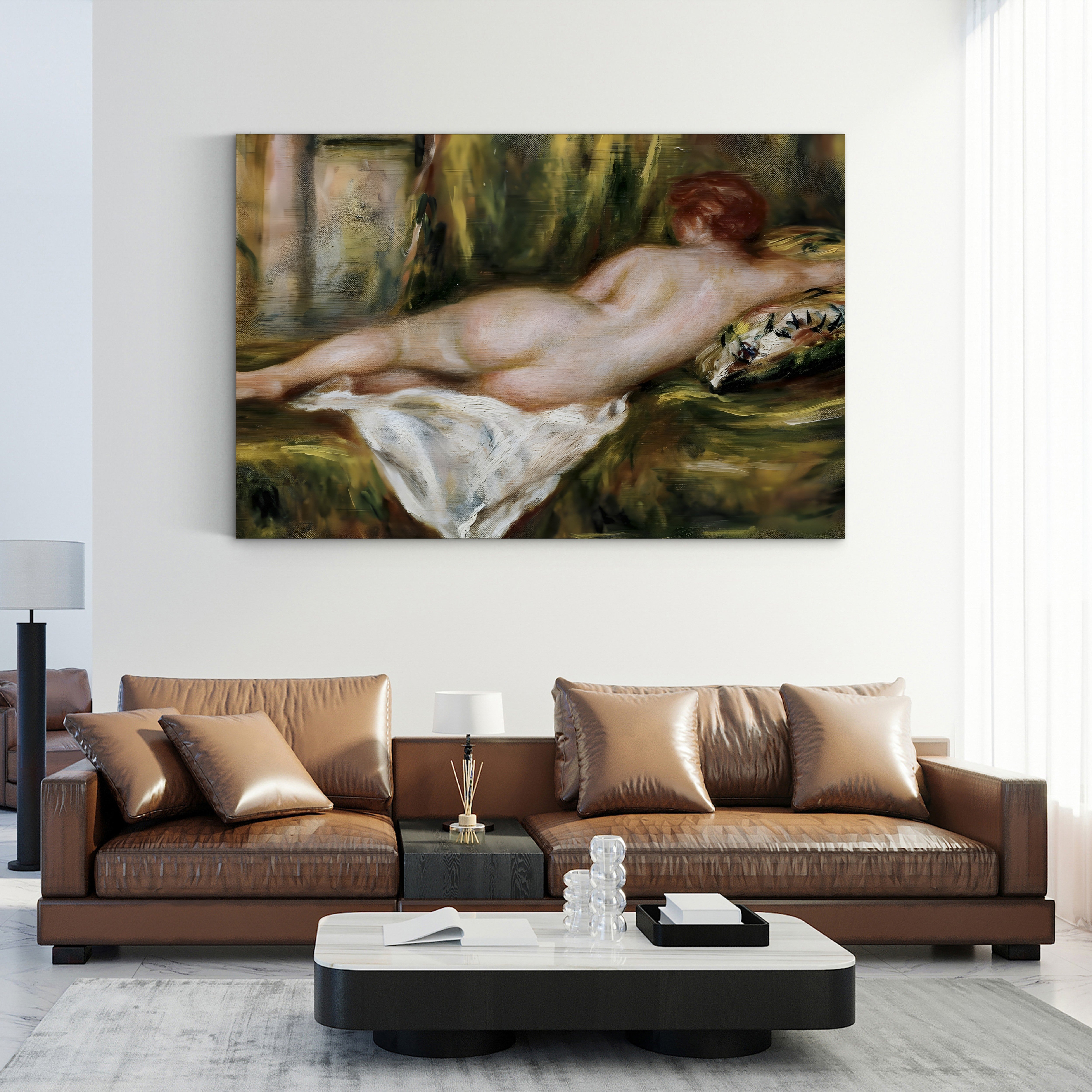 Reclining Nude After the Bath, c.1909 – Renoir Wall Art | Impressionist