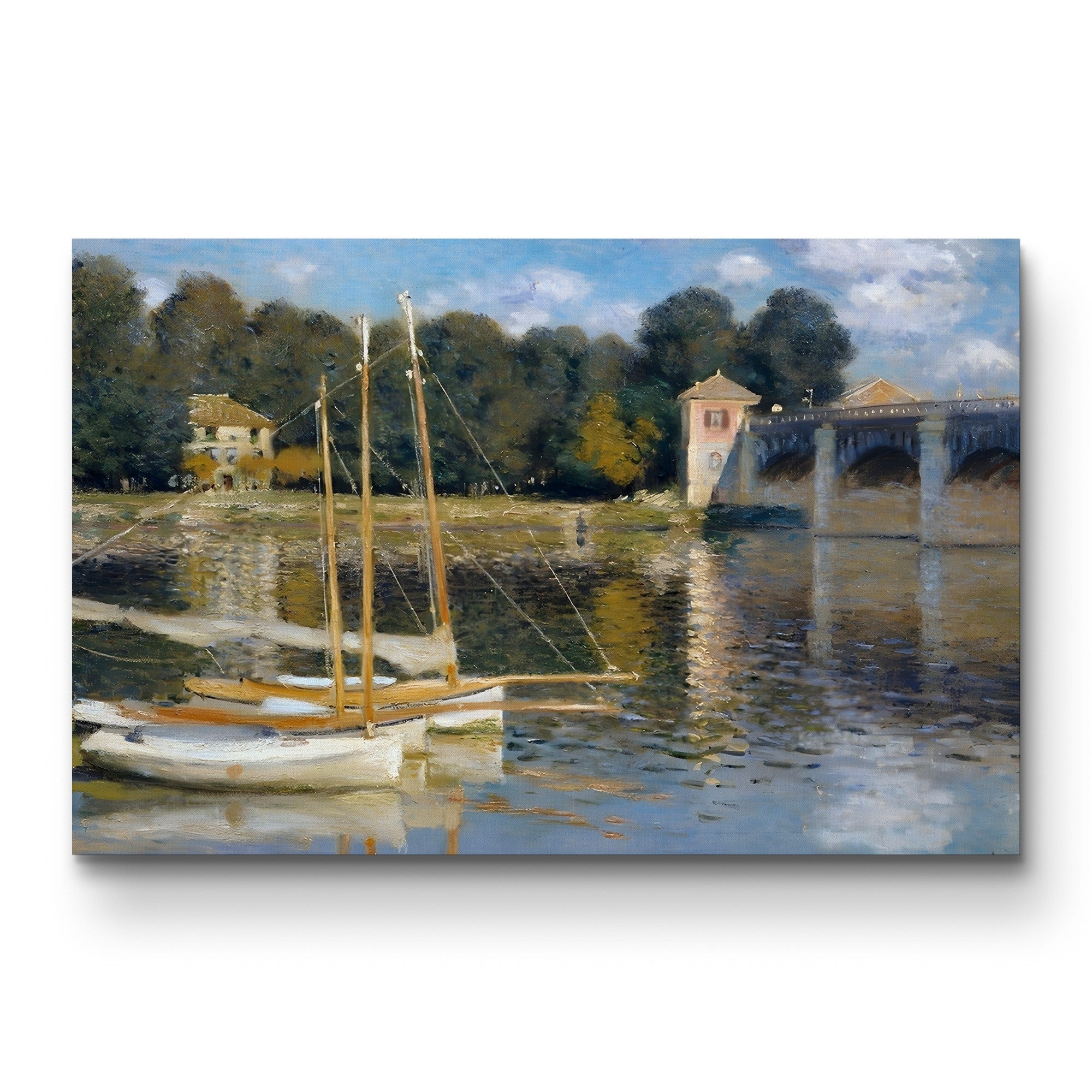 Bridge at Argenteuil, 1874 – Claude Monet Wall Art | Iconic Impressionist Canvas Print