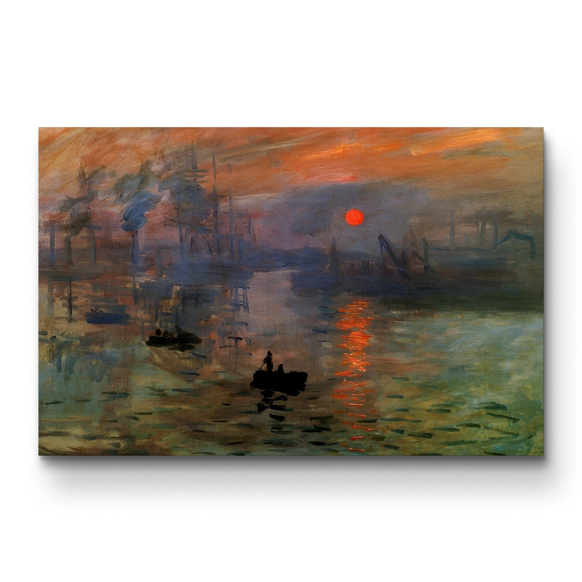 Impression, Sunrise – Claude Monet Wall Art | Foundational Impressionist Harbour Canvas Print