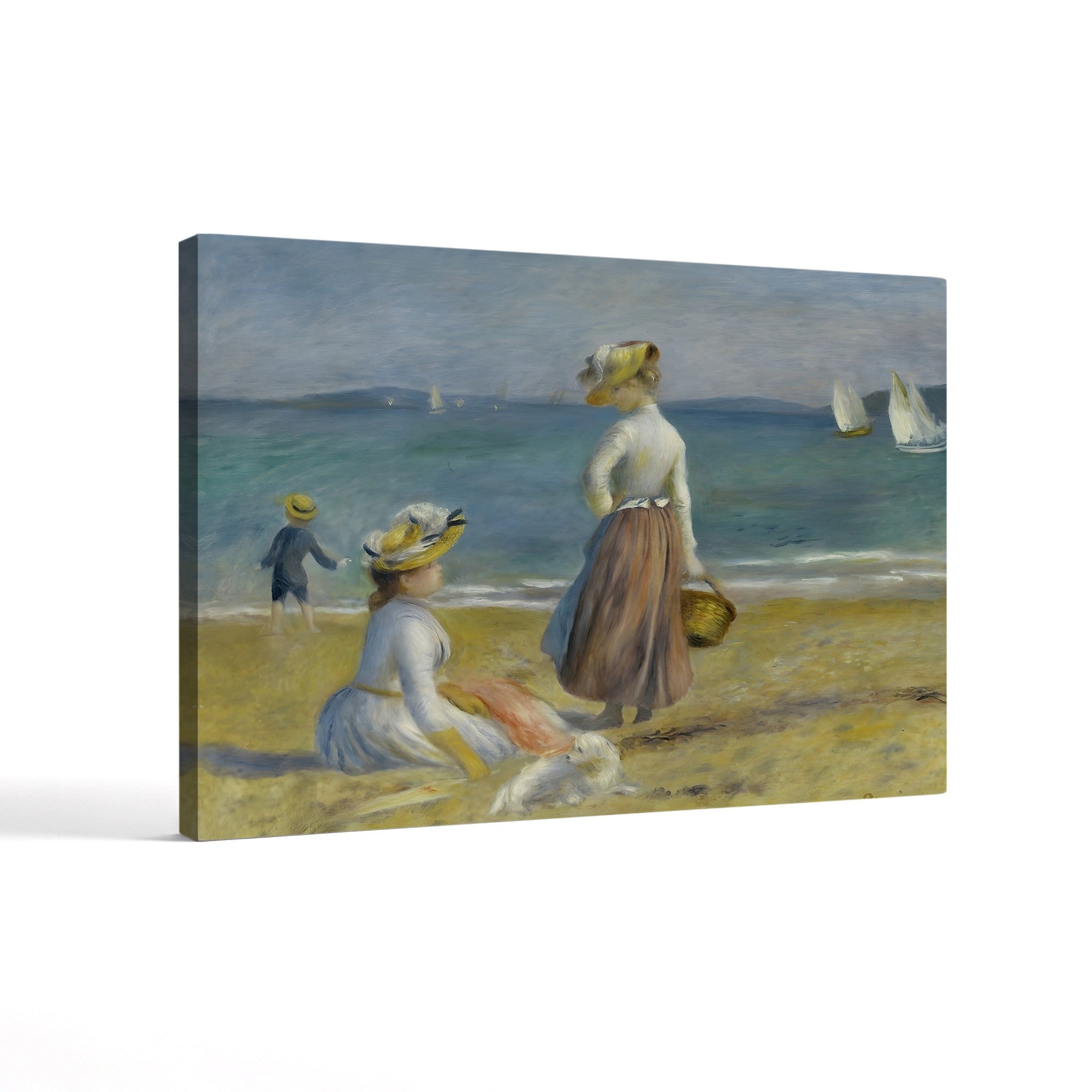 Figures on the Beach, 1890 – Pierre-Auguste Renoir Wall Art | Impressionist Coastal Canvas Print
