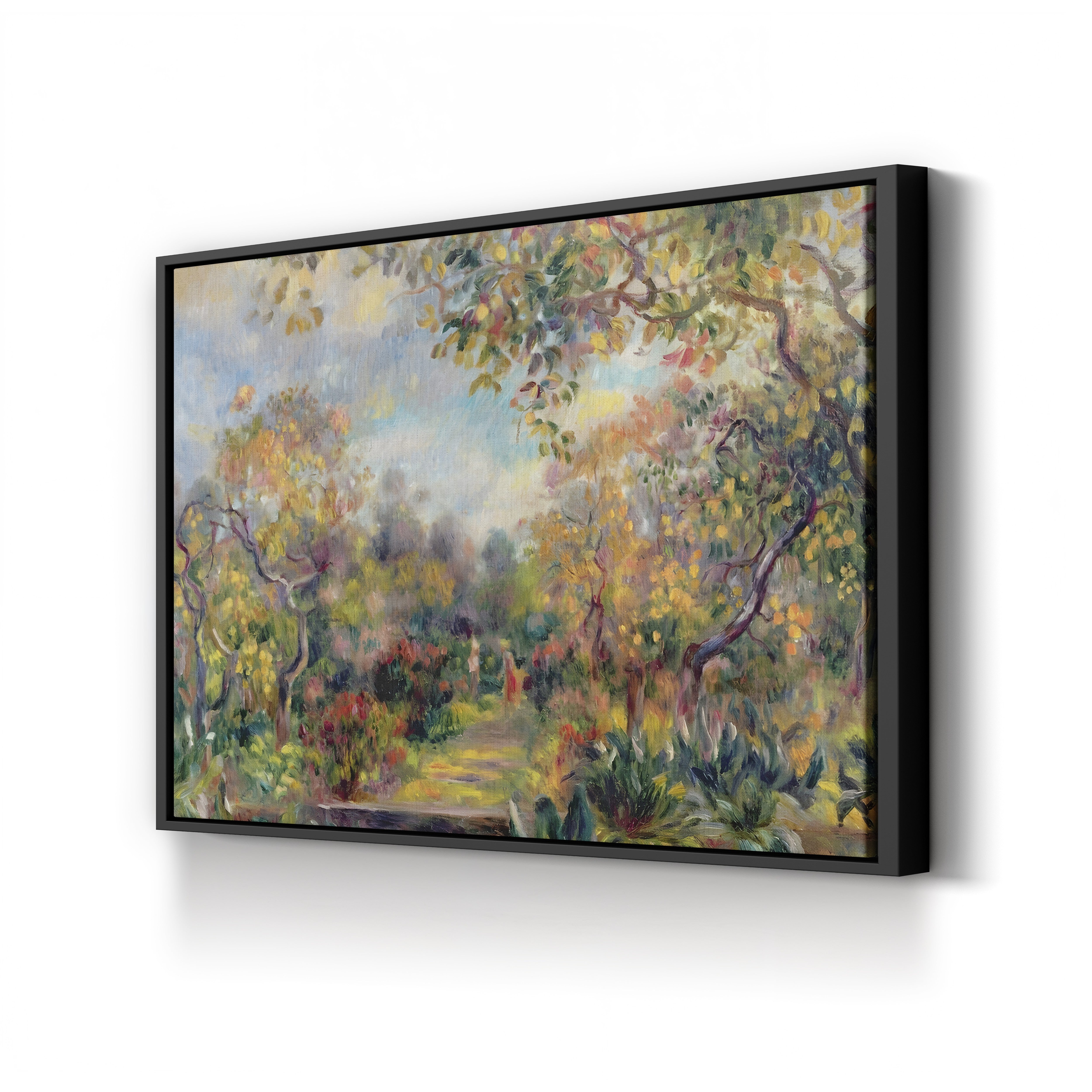 Landscape at Beaulieu, c. 1893 – Pierre-Auguste Renoir Wall Art | Impressionist Coastal Canvas Print