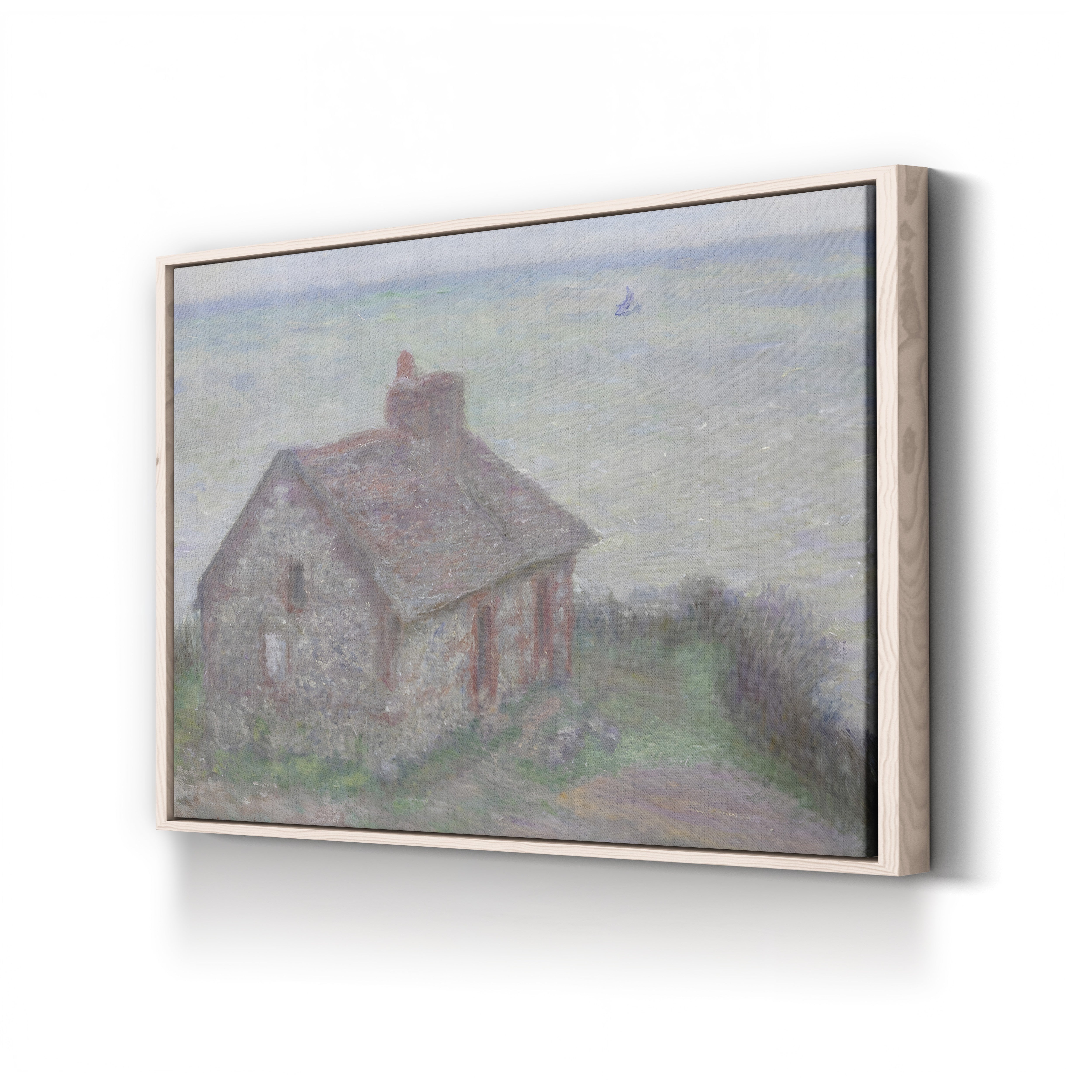 The Customs House, Pink Effect (La Maison du douanier, effet rose), 1897 by Claude Monet
