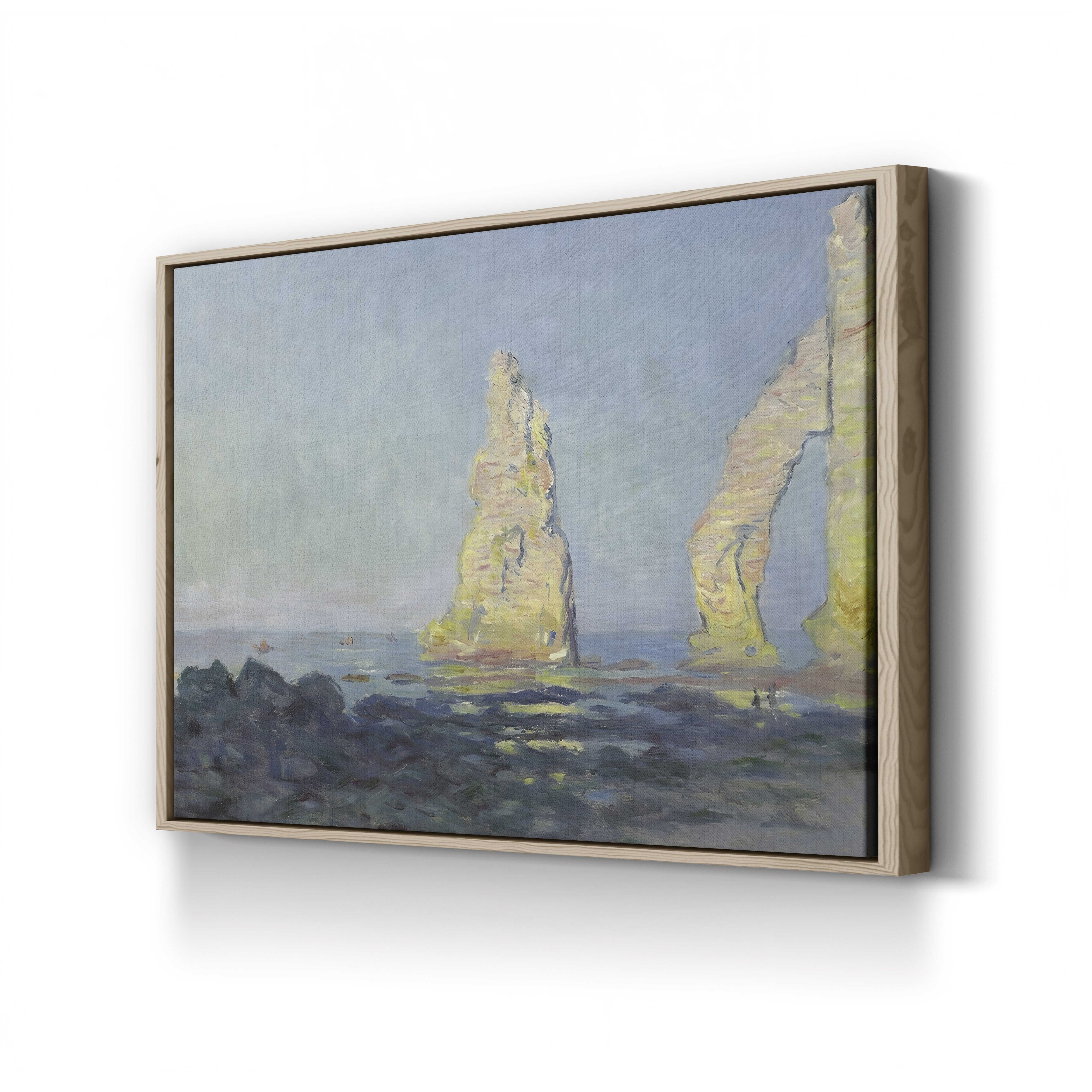 The Needle of Étretat, Low Tide (Aiguille d’Étretat, marée basse), 1883 by Claude Monet