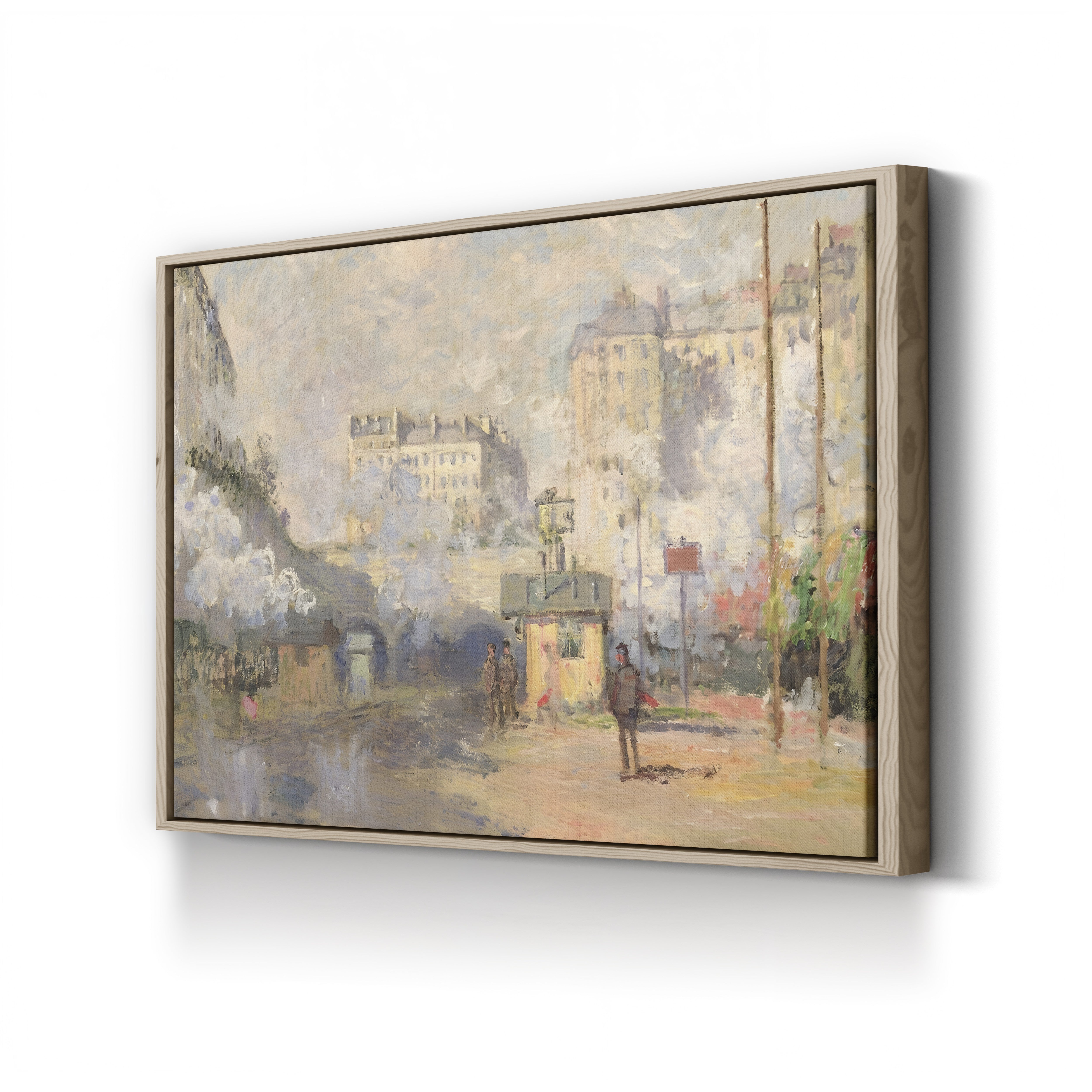 Gare Saint-Lazare, 1877 – Claude Monet Wall Art | Impressionist Railway Station Canvas Print