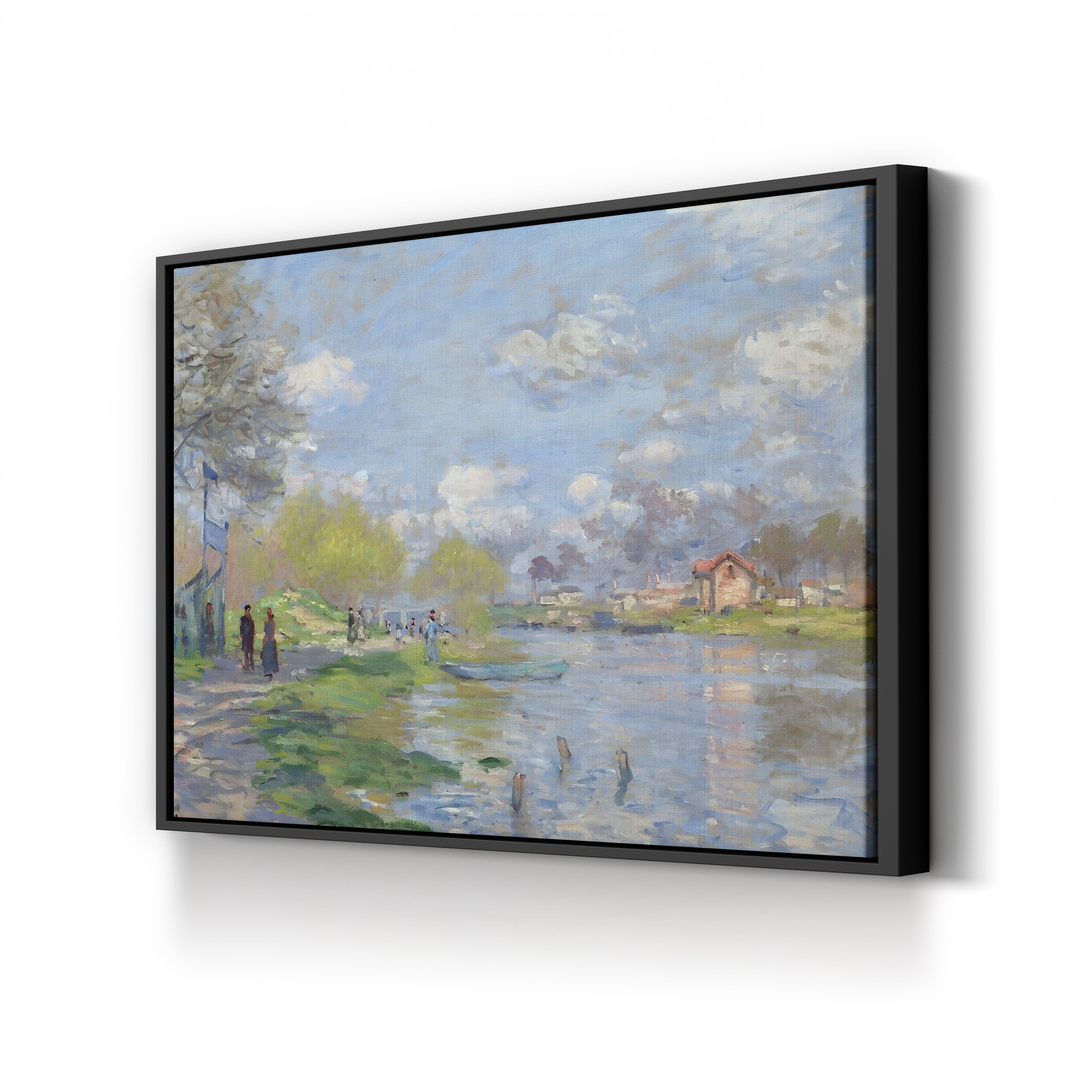 Spring by the Seine (Printemps sur les bords de la Seine), 1875 by Claude Monet