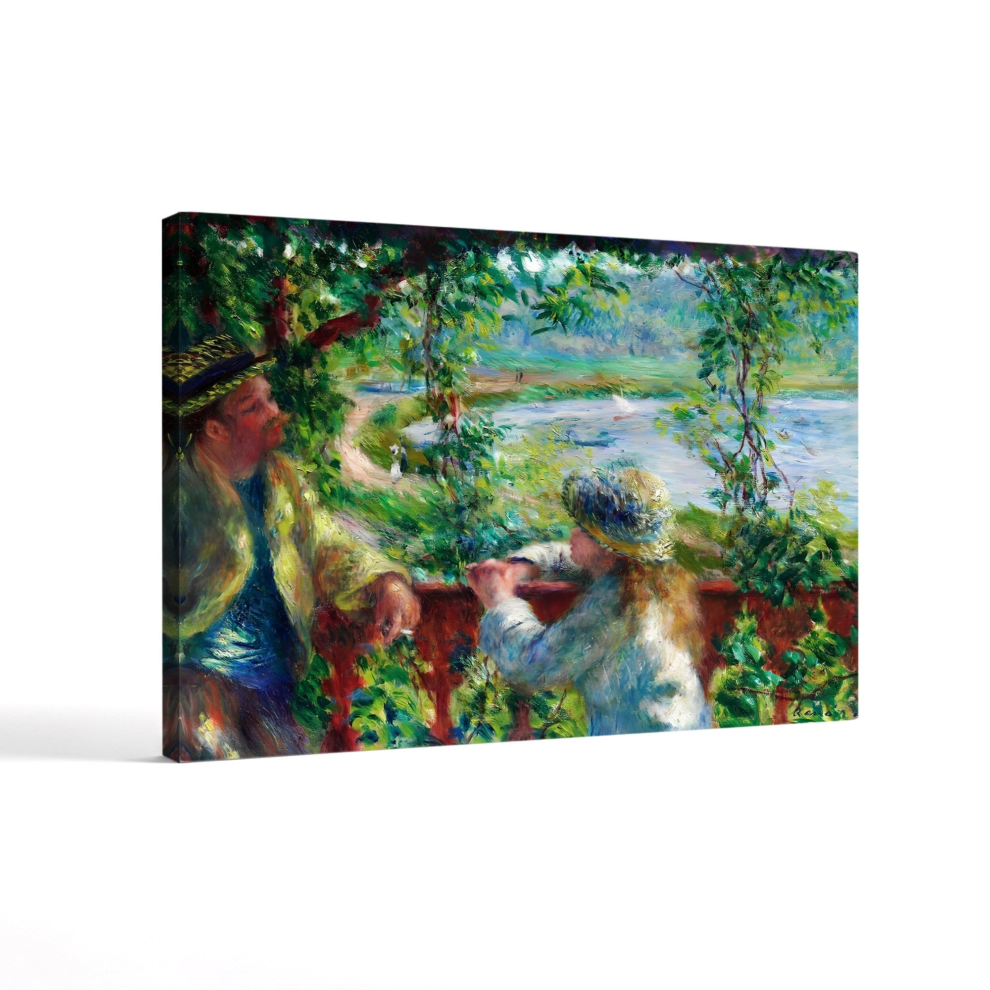 Near the Lake – Renoir Wall Art | Impressionist Landscape Canvas