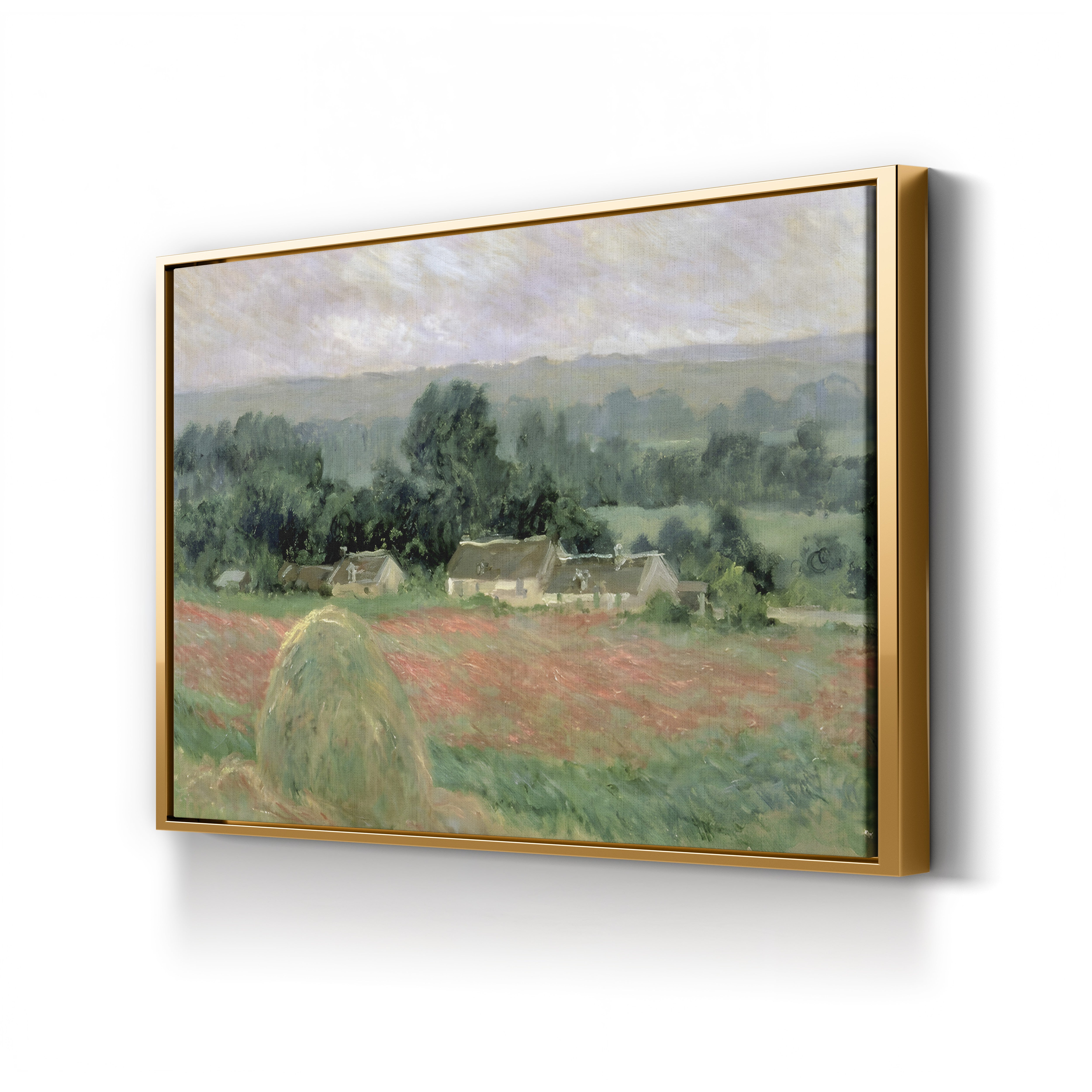Haystack at Giverny, 1886 – Claude Monet Wall Art | Impressionist Meadow Canvas Print