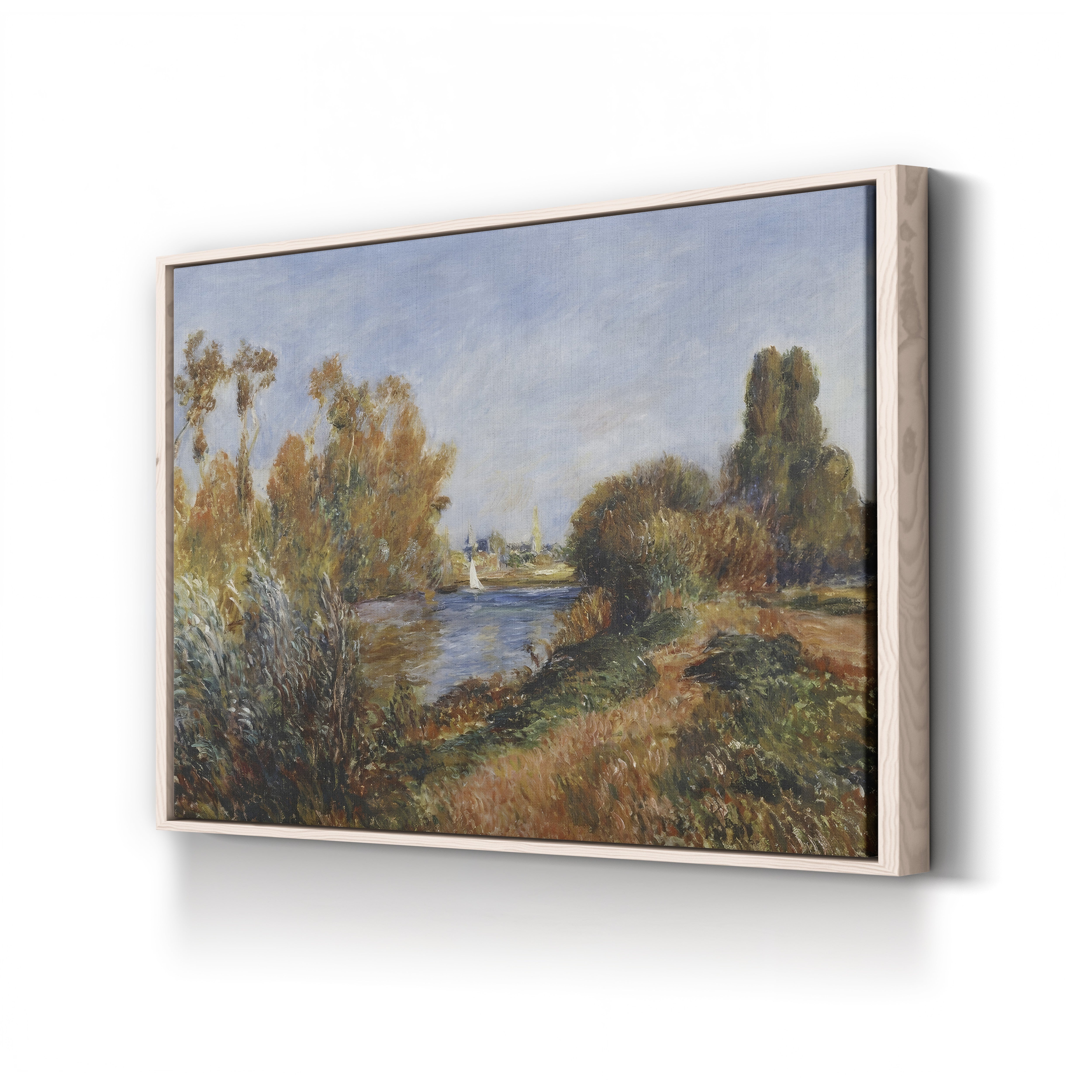 The Seine at Argenteuil, 1888 – Pierre-Auguste Renoir Wall Art | Impressionist River Canvas Print