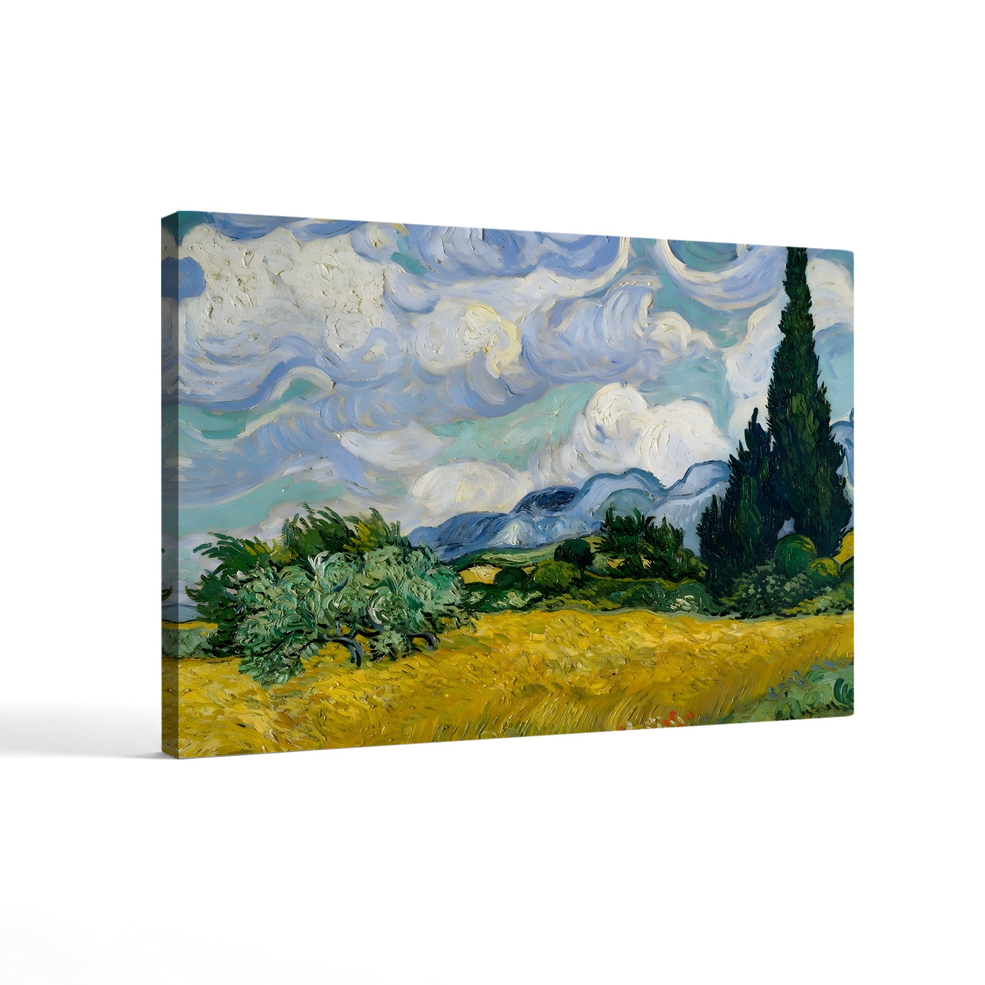 Cypresses II – Vincent van Gogh Wall Art | Post-Impressionist Landscape Canvas Print