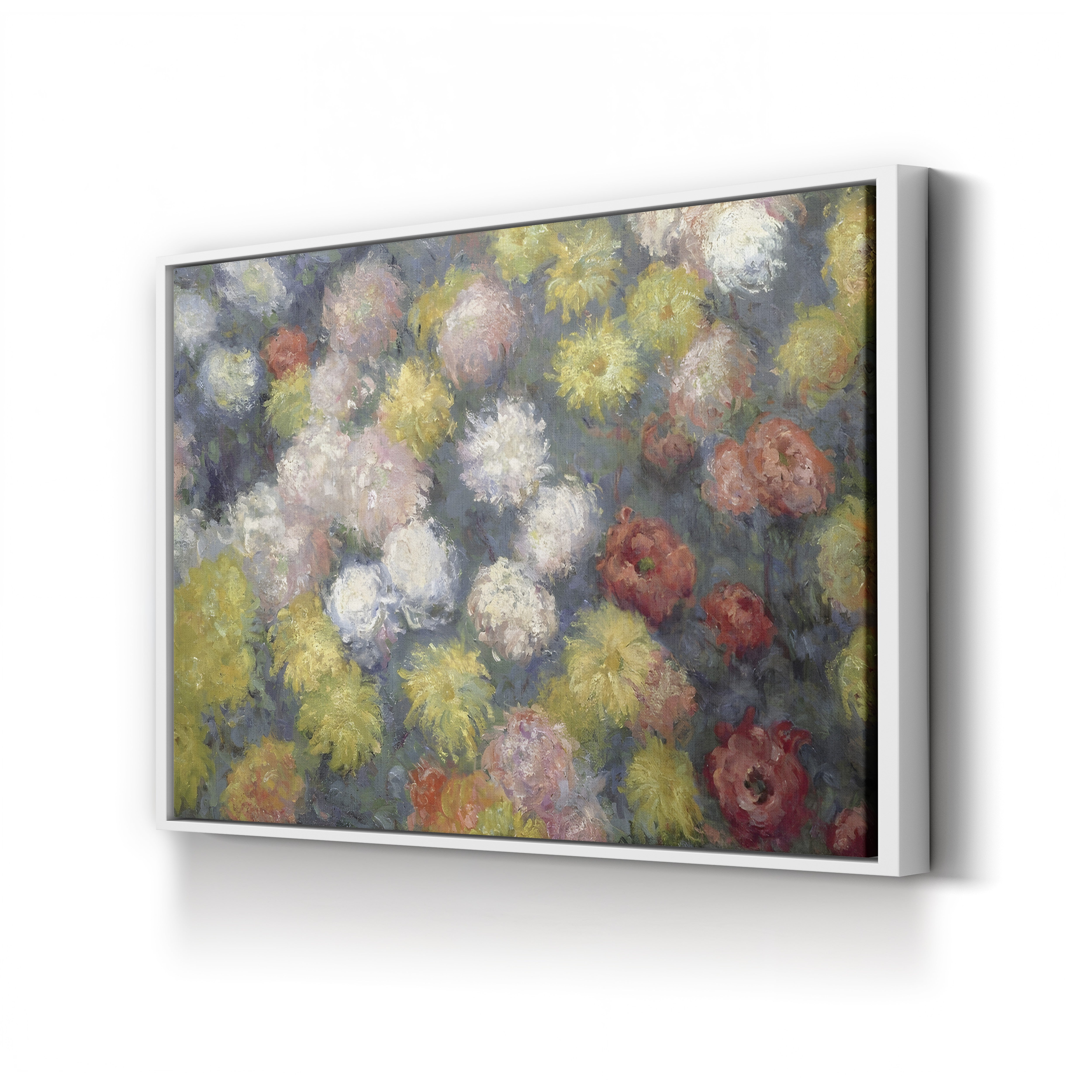 Chrysanthemums, 1897 – Claude Monet Wall Art | Late Impressionist Floral Still Life Canvas Print