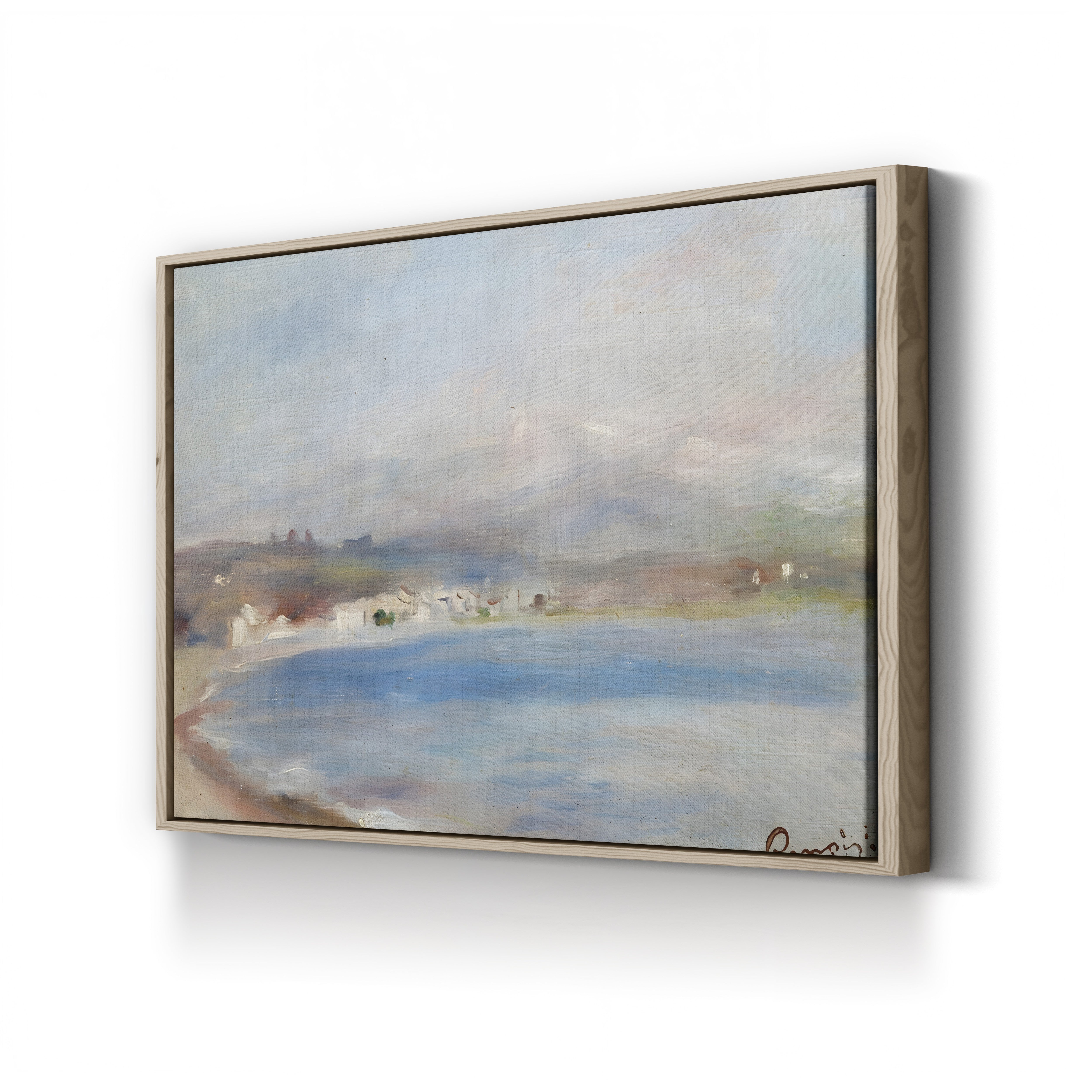 Cros de Cagnes, Mer et Montagnes, c. 1910 – Pierre-Auguste Renoir Wall Art | Late Impressionist Coastal Canvas Print