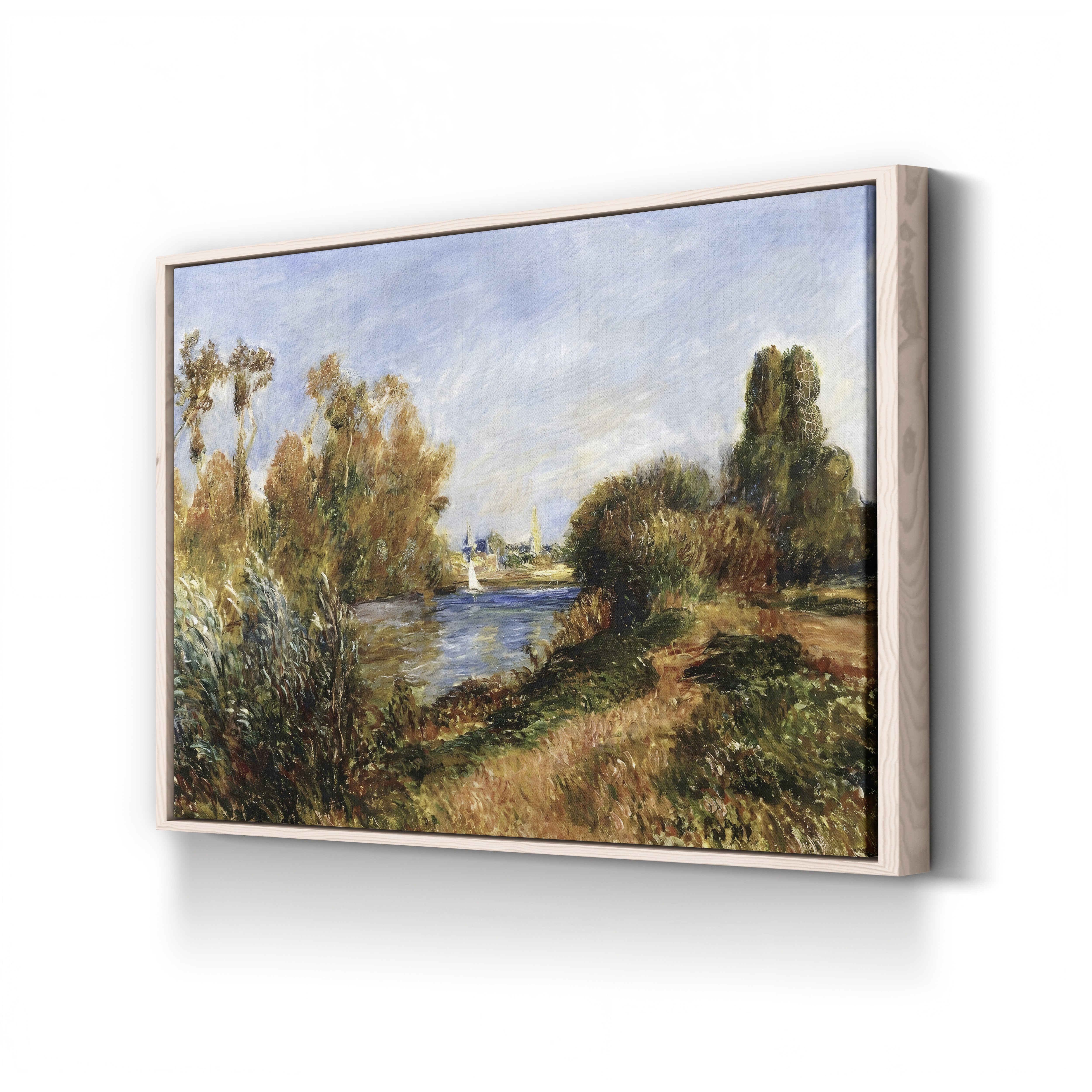 The Seine at Argenteuil, 1888 – Pierre-Auguste Renoir Wall Art | Impressionist River Canvas Print