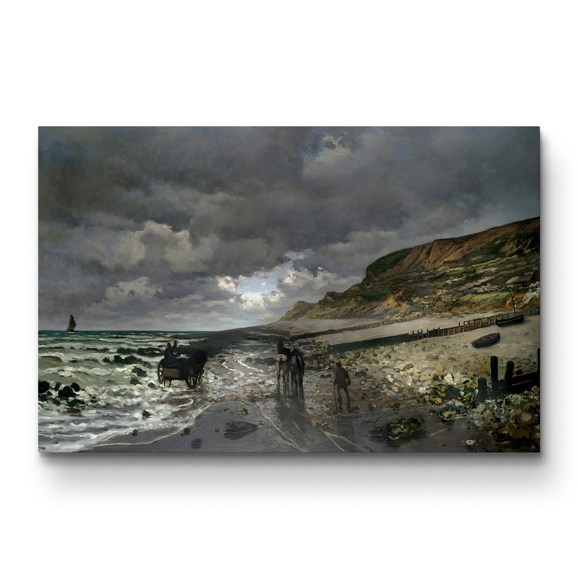 La Pointe de la Hève at Low Tide (La Pointe de la Hève à Marée Basse), 1865 by Claude Monet