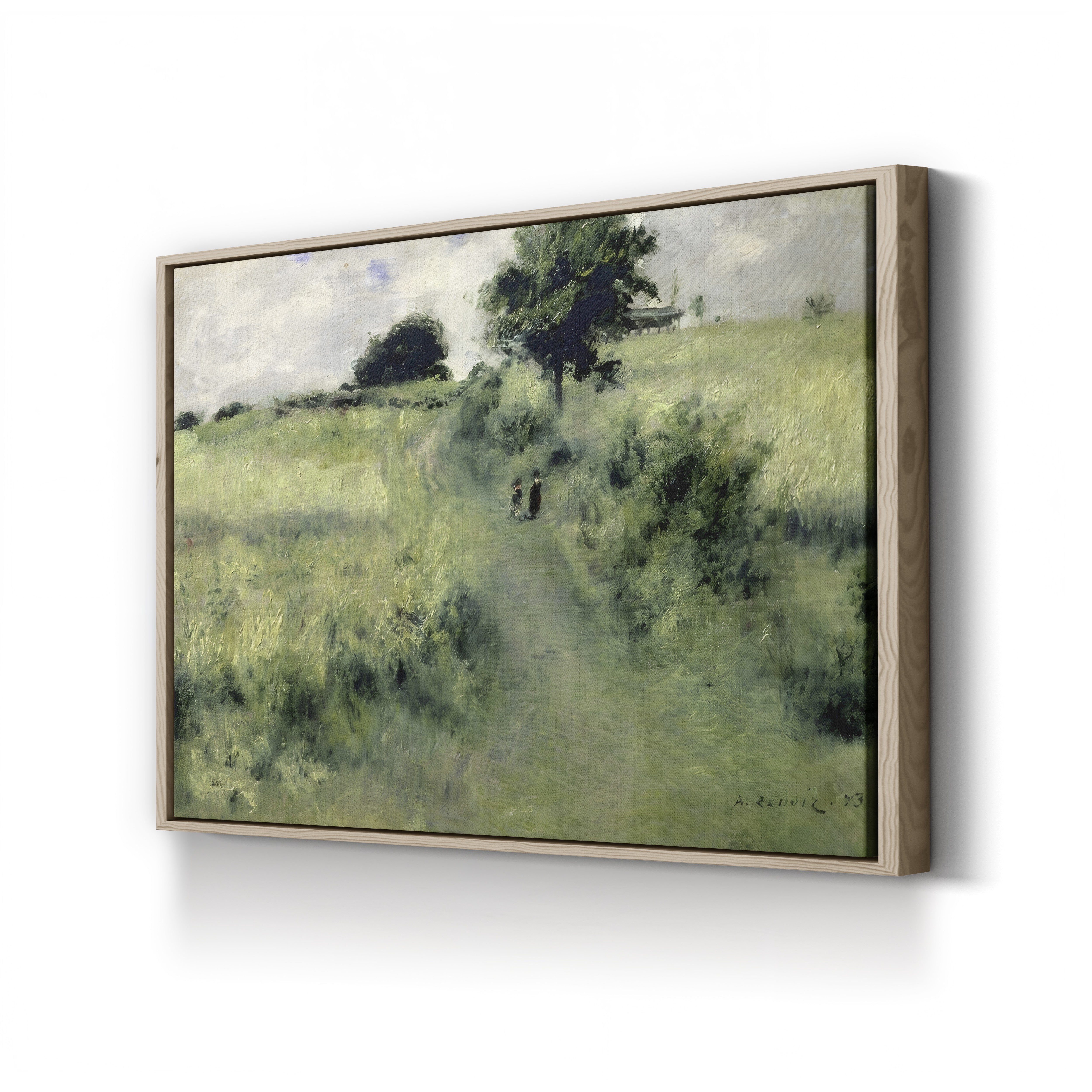 The Watering Place, 1873 – Pierre-Auguste Renoir Wall Art | Impressionist Landscape Canvas Print