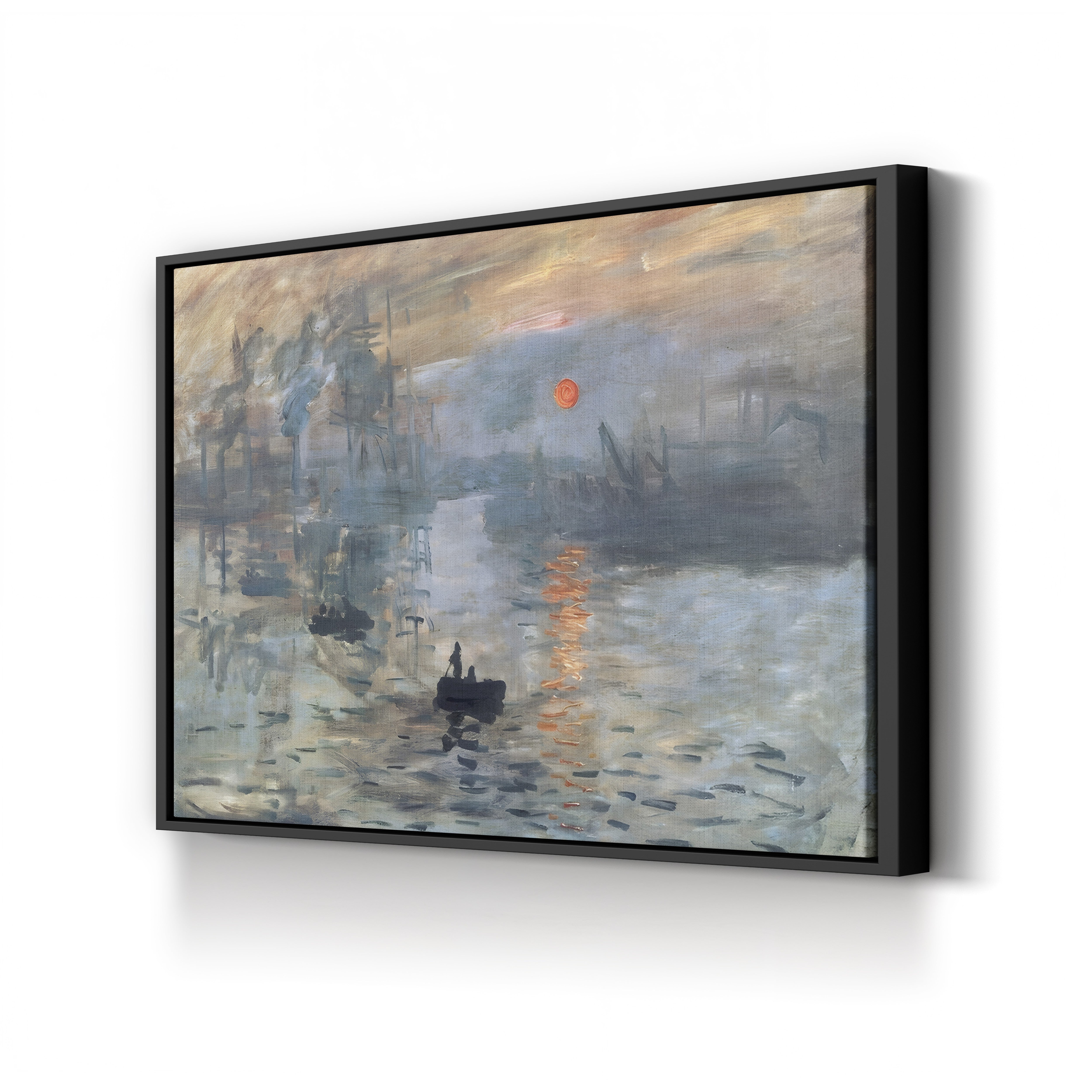 Impression, Sunrise, 1872 – Claude Monet Wall Art | Iconic Impressionist Harbour Canvas Print
