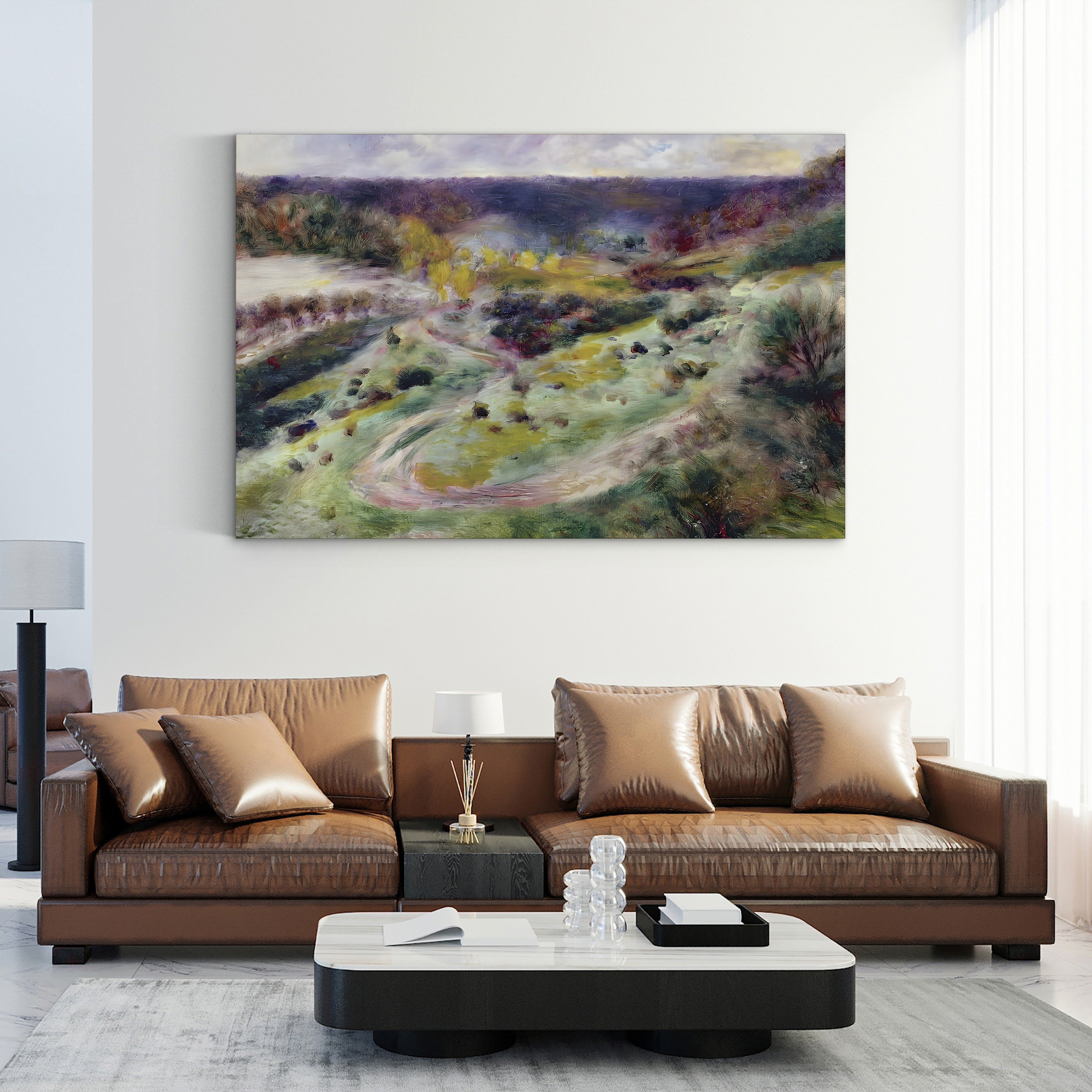 Landscape at Wargemont, 1879 – Renoir Wall Art | Normandy Canvas