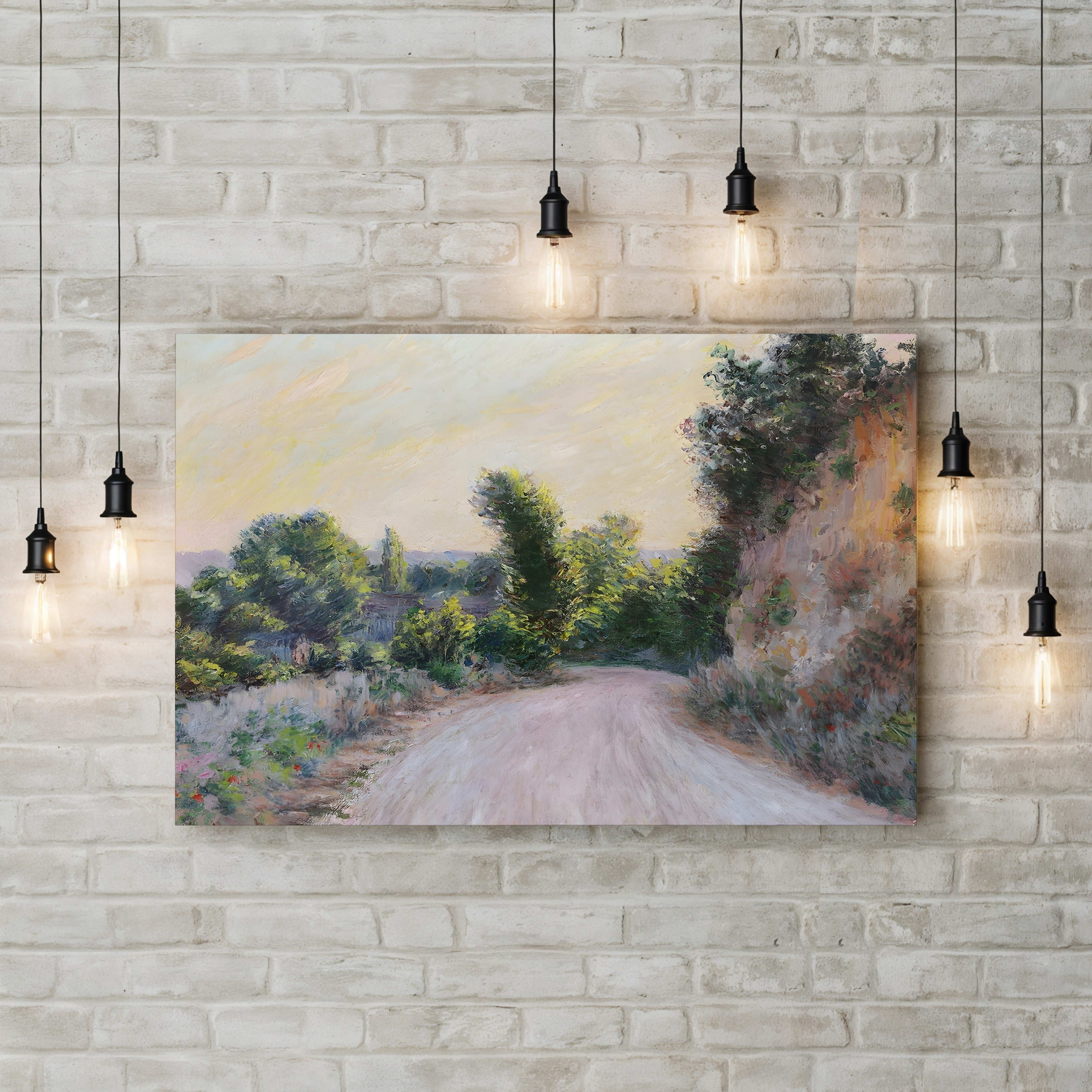 Road near Giverny (Chemin près de Giverny), 1885 by Claude Monet