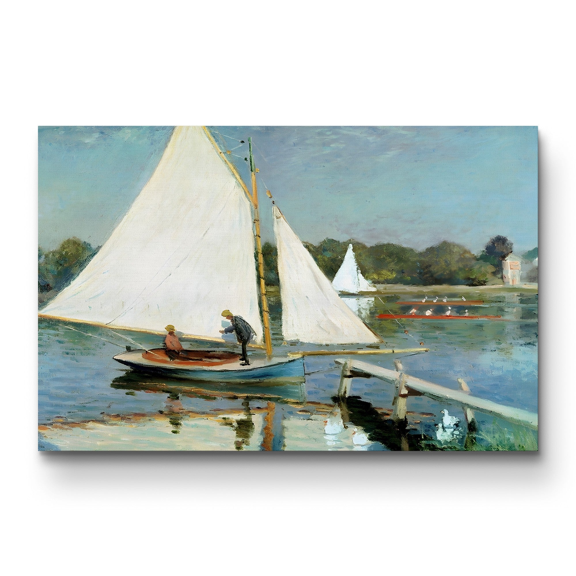 Sailing at Argenteuil, 1874 by Claude Monet