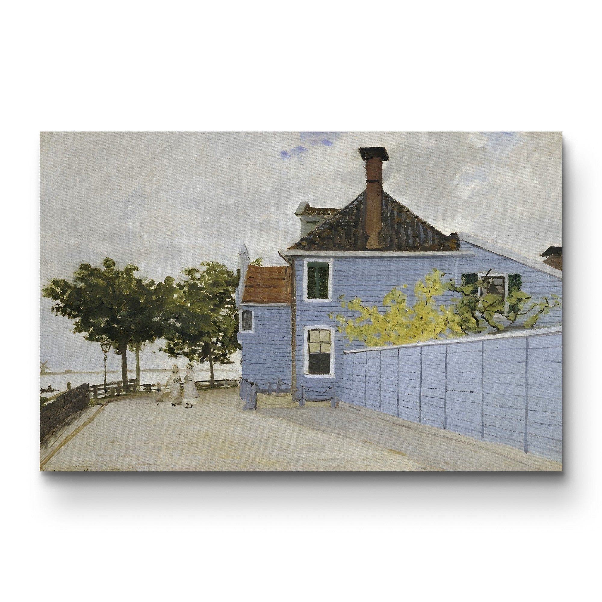 The Blue House at Zaandam (La Maison bleue à Zaandam), 1871 by Claude Monet