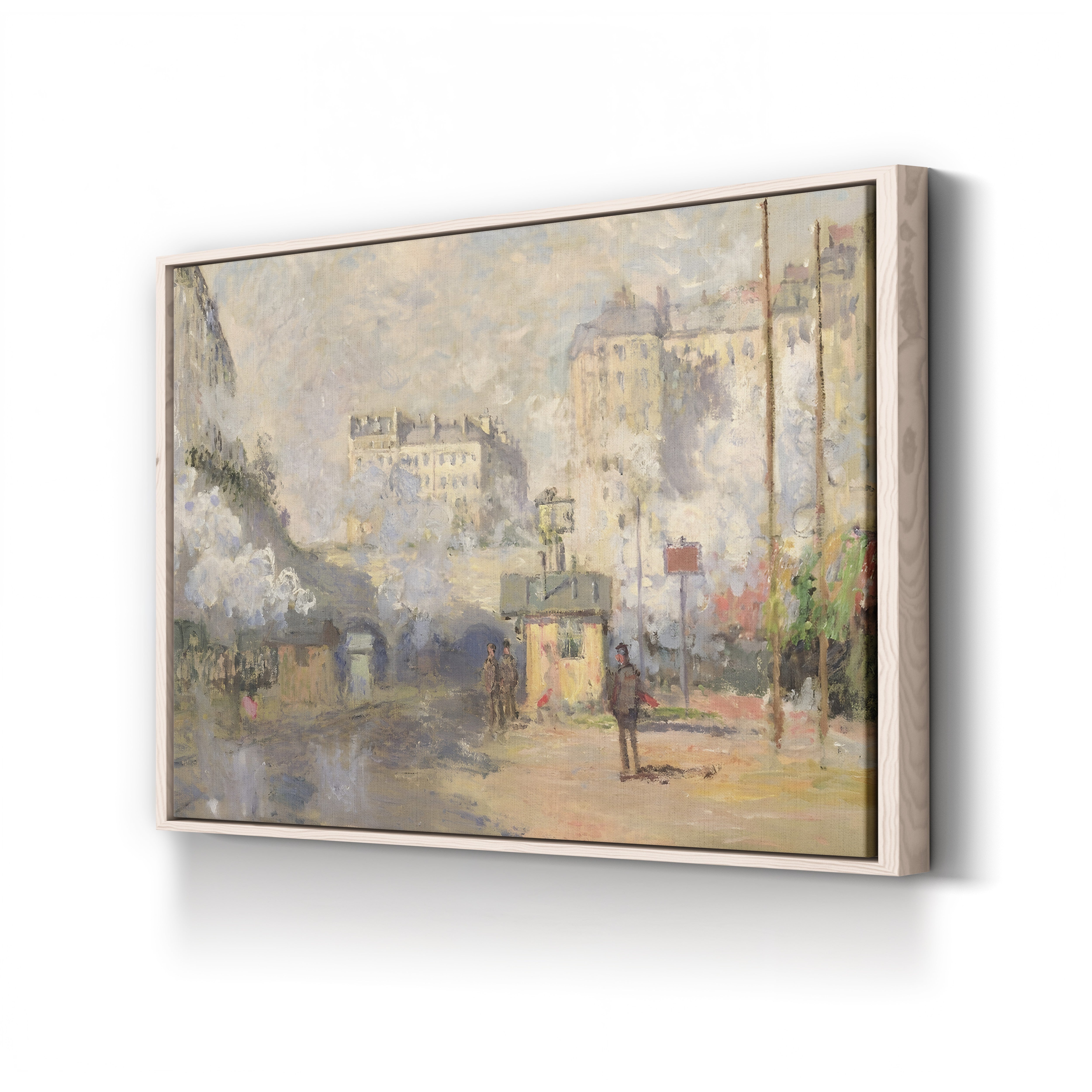 Gare Saint-Lazare, 1877 – Claude Monet Wall Art | Impressionist Railway Station Canvas Print