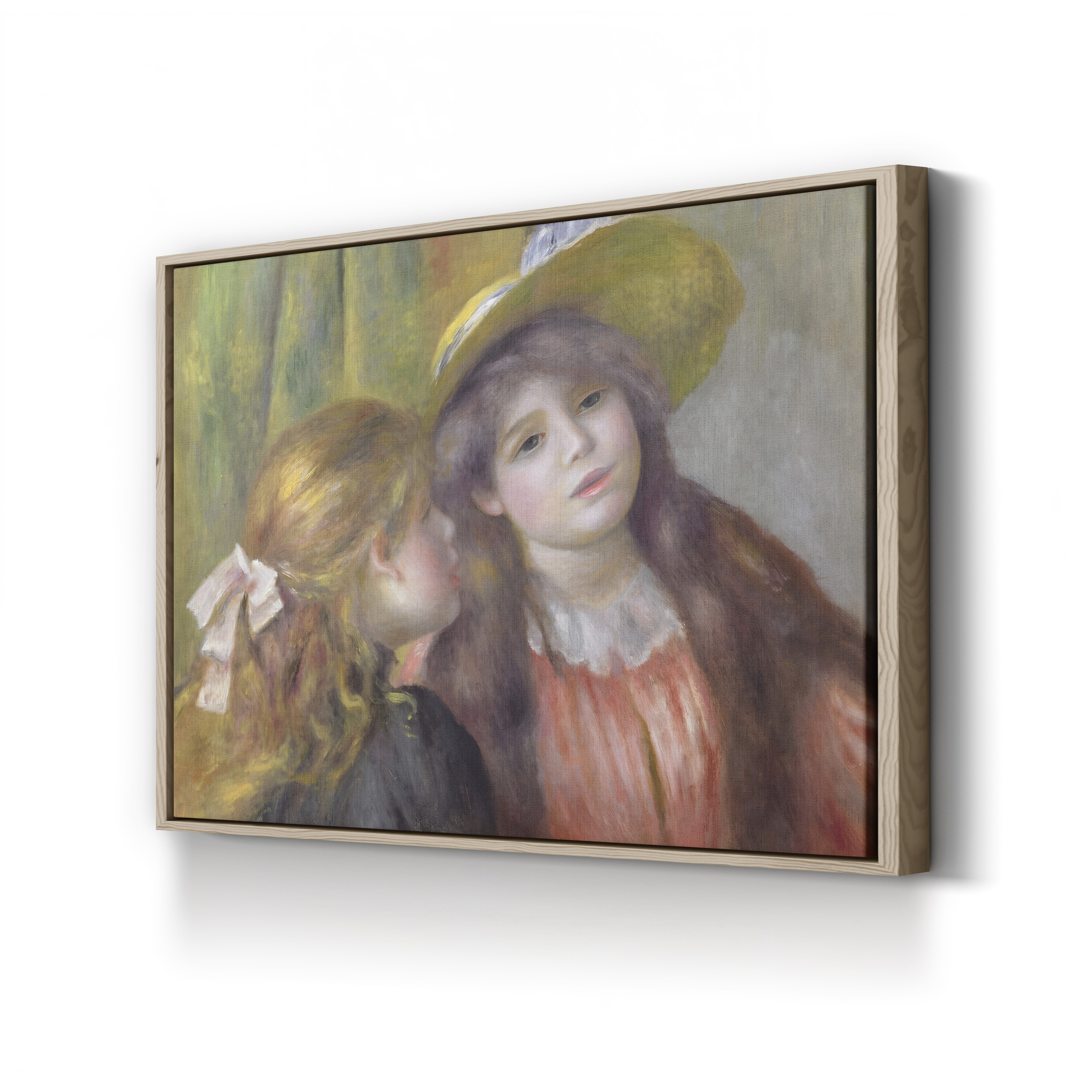 Portrait of Two Girls, c.1890–92 – Pierre-Auguste Renoir Wall Art | Impressionist Portrait Canvas Print