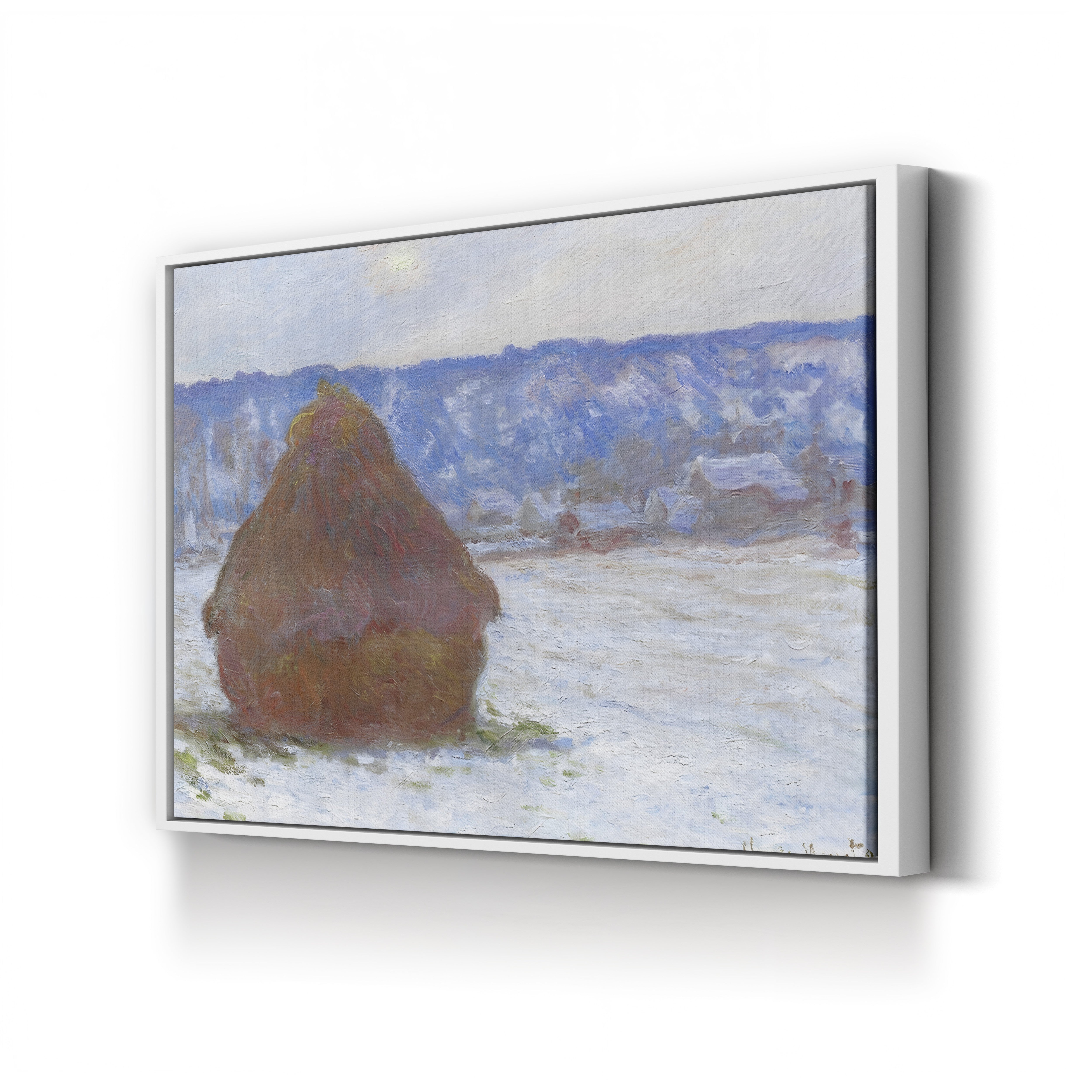 Stack of Wheat, Snow Effect, Overcast Day (Meule, effet de neige, temps couvert), 1890-91 by Claude Monet