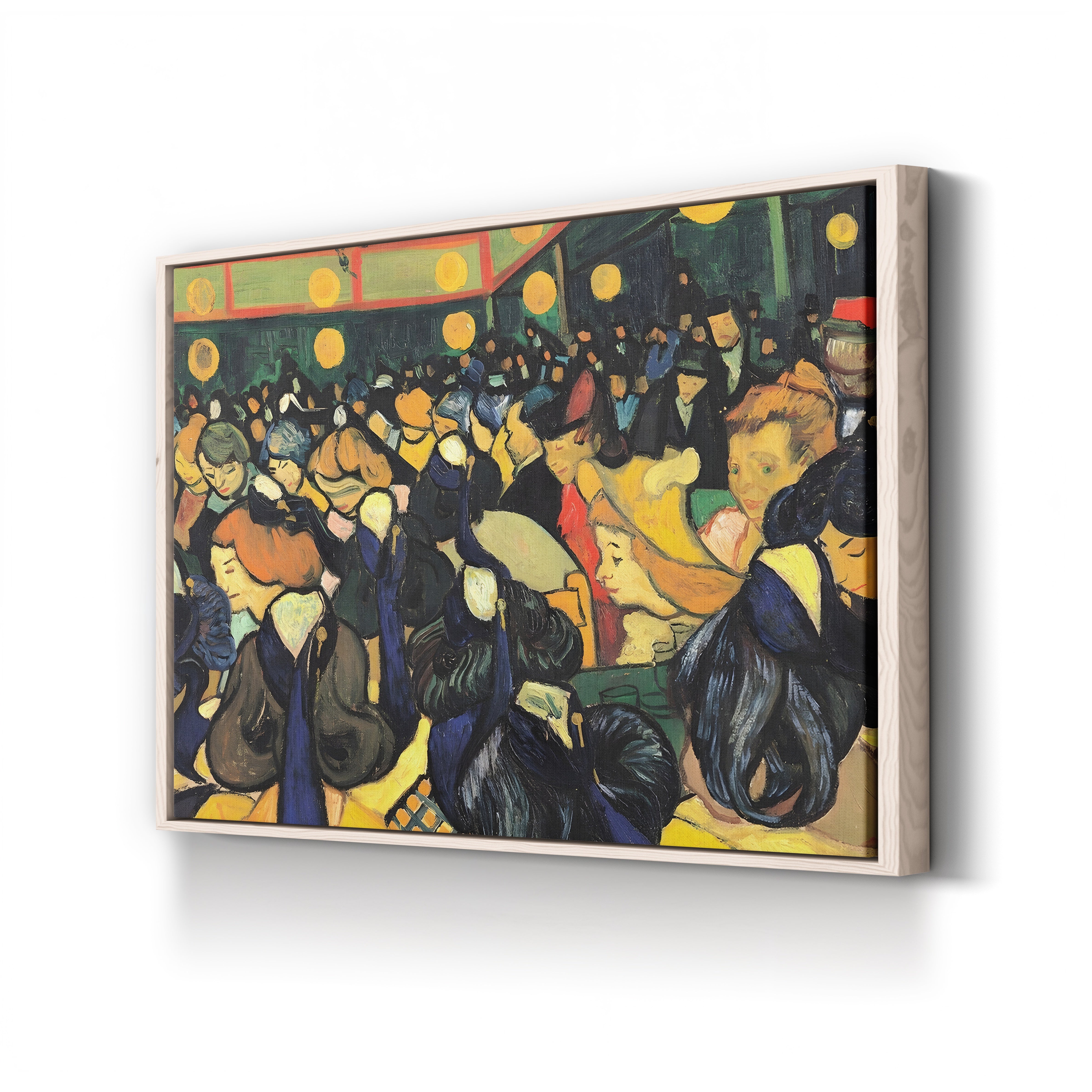 Dance Hall in Arles, 1888 (Musée d'Orsay) – Vincent van Gogh Wall Art | Post-Impressionist Interior Canvas Print