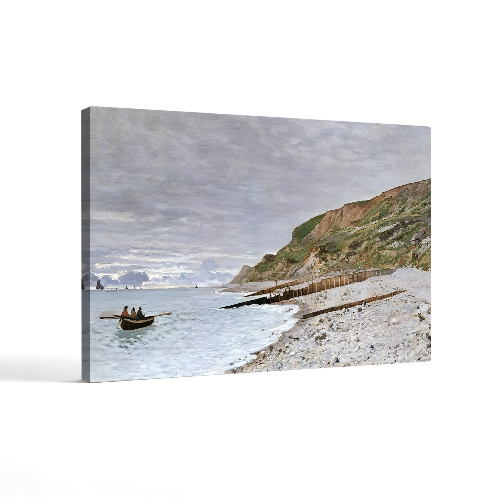 La Pointe de la Hève, 1864 – Claude Monet Wall Art | Early Impressionist Norman Cliff Canvas Print