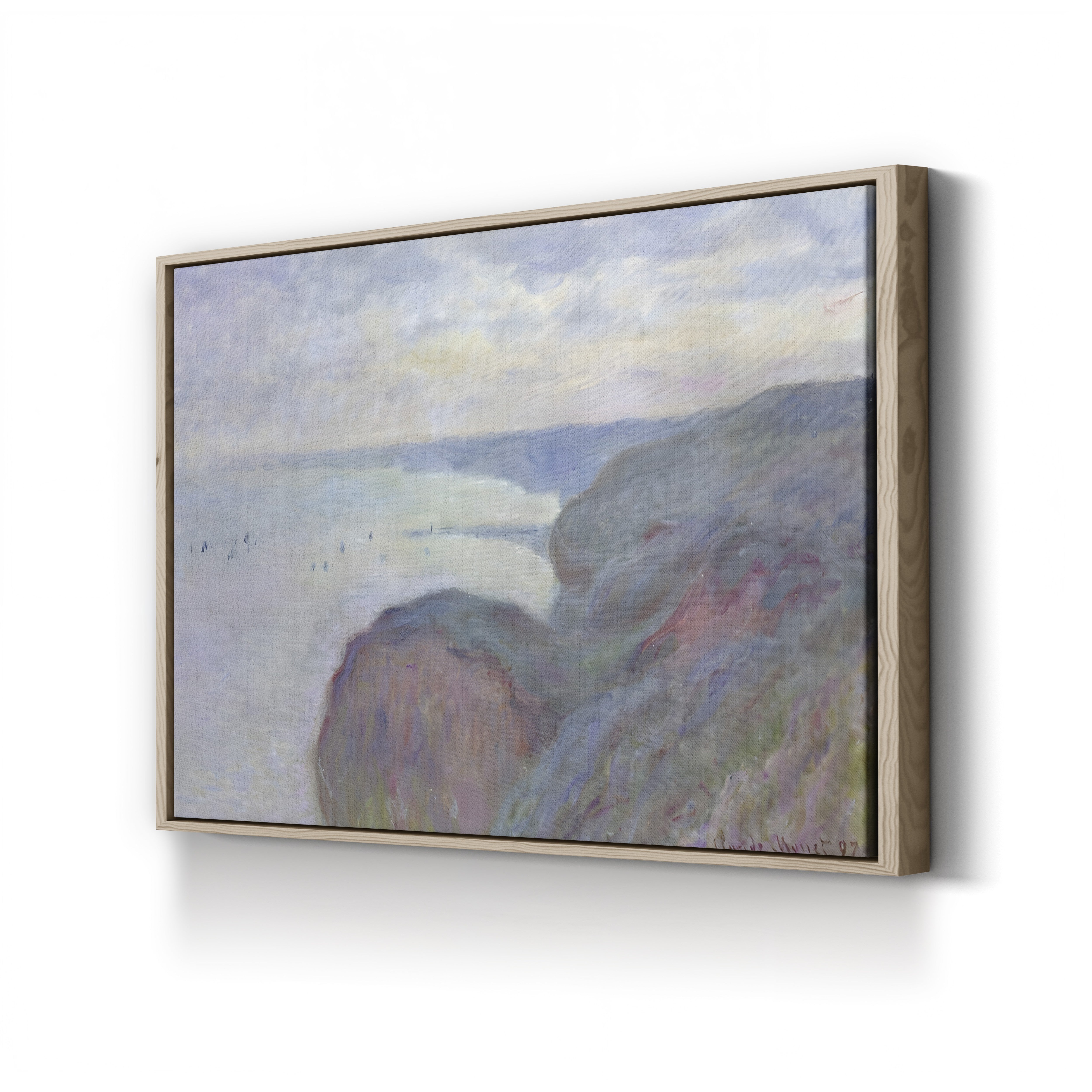 Cliffs Near Dieppe, 1897 – Claude Monet Wall Art | Late Impressionist Norman Coast Canvas Print