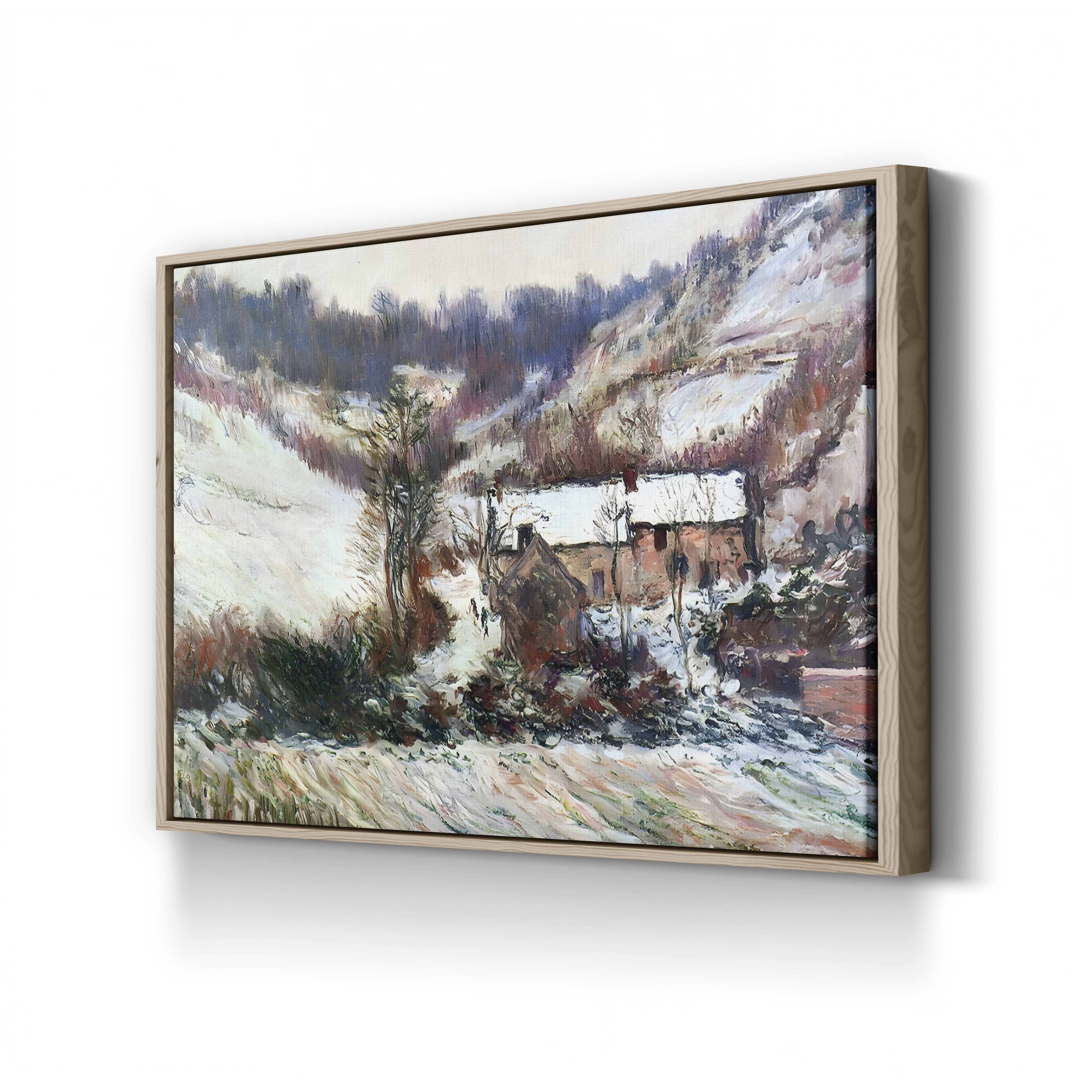 Snow Effect at Falaise (Effet de Neige à Falaise), c. 1886 by Claude Monet