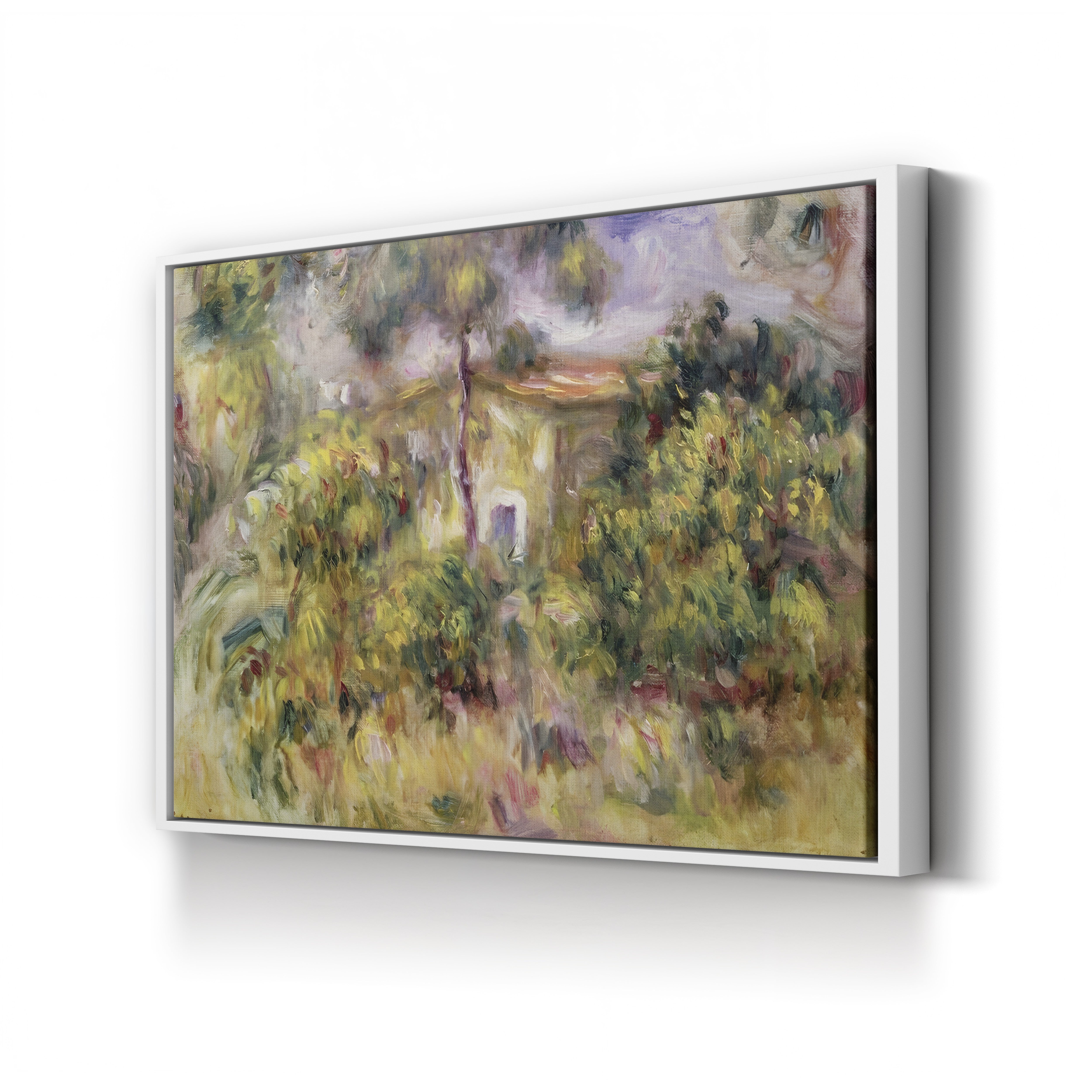 Farmhouse, 1917 – Pierre-Auguste Renoir Wall Art | Late Impressionist Landscape Canvas Print