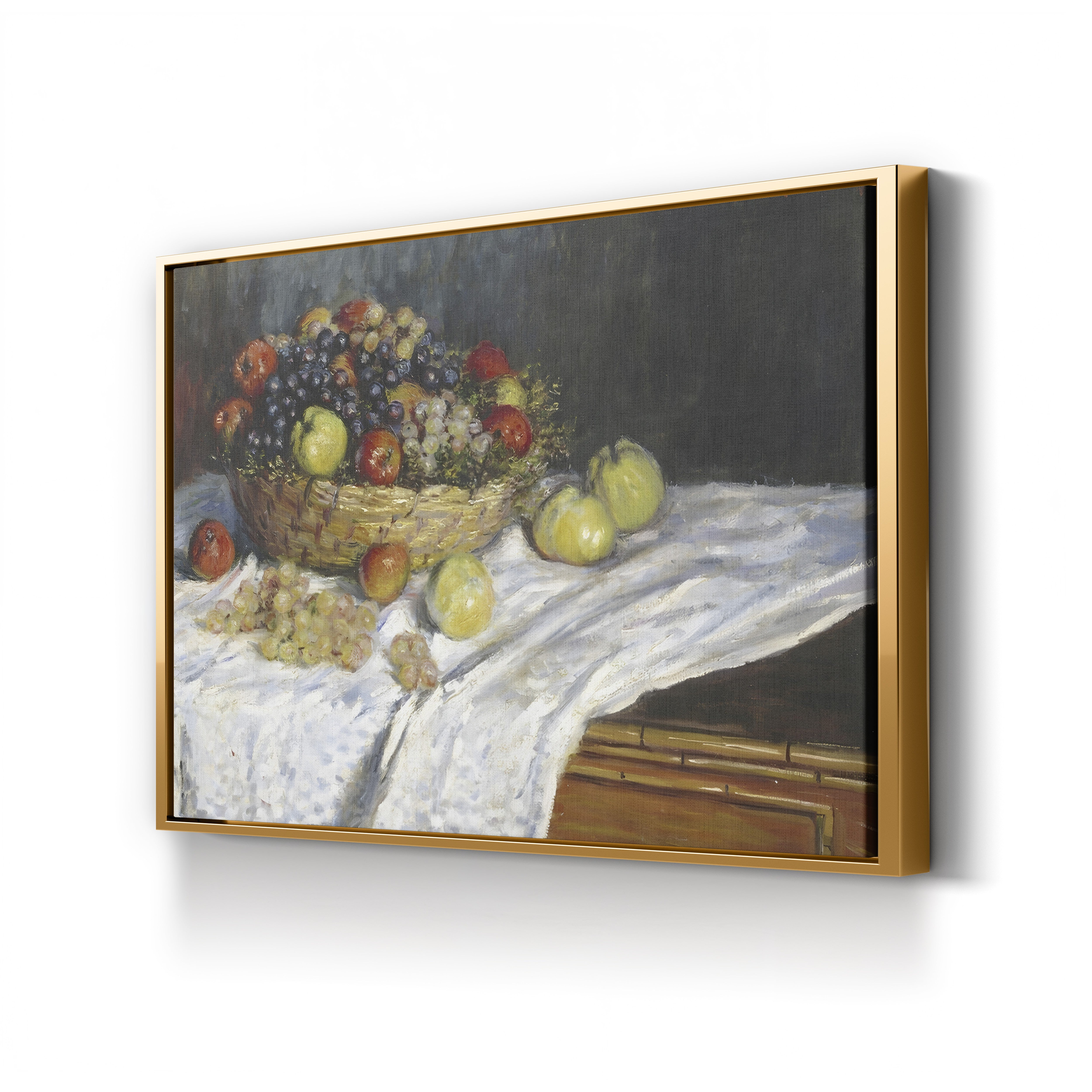 Apples and Grapes, 1879-80 – Claude Monet Wall Art | Impressionist Still Life Canvas Print