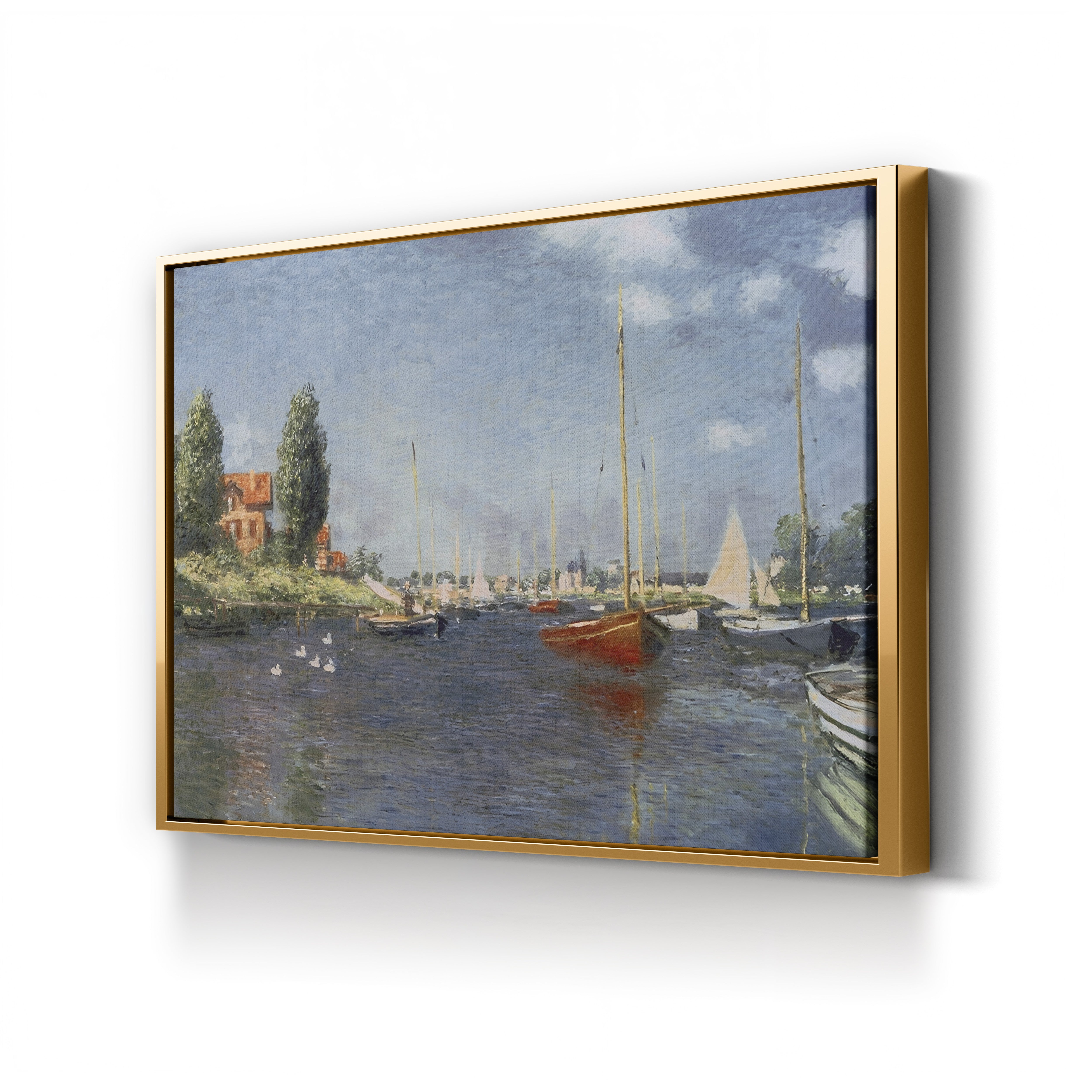 Red Boats, Argenteuil (Les Bateaux rouges, Argenteuil), 1875 by Claude Monet