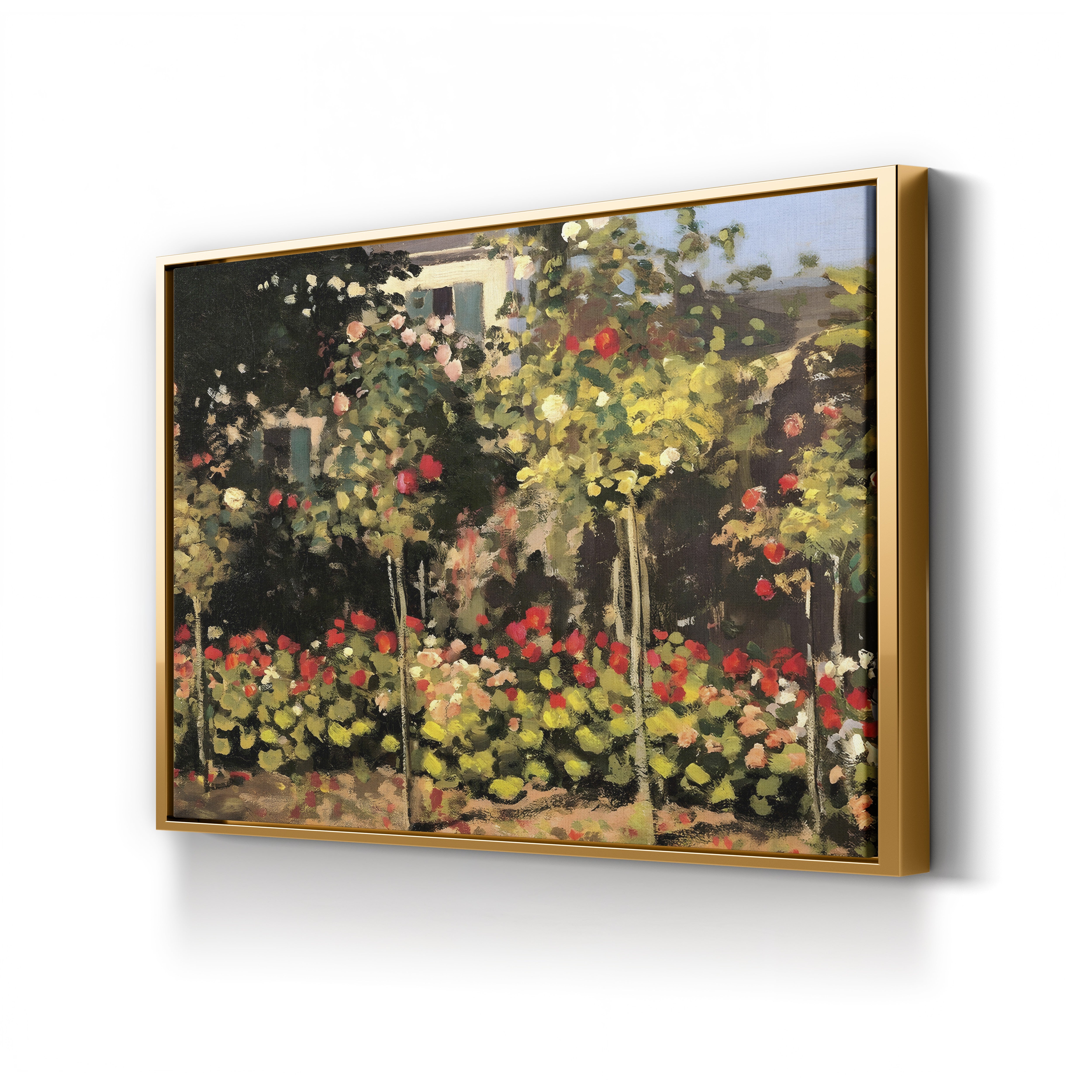 Garden at Sainte-Adresse Detail, 1867 – Claude Monet Wall Art | Musée d'Orsay Impressionist Canvas Print