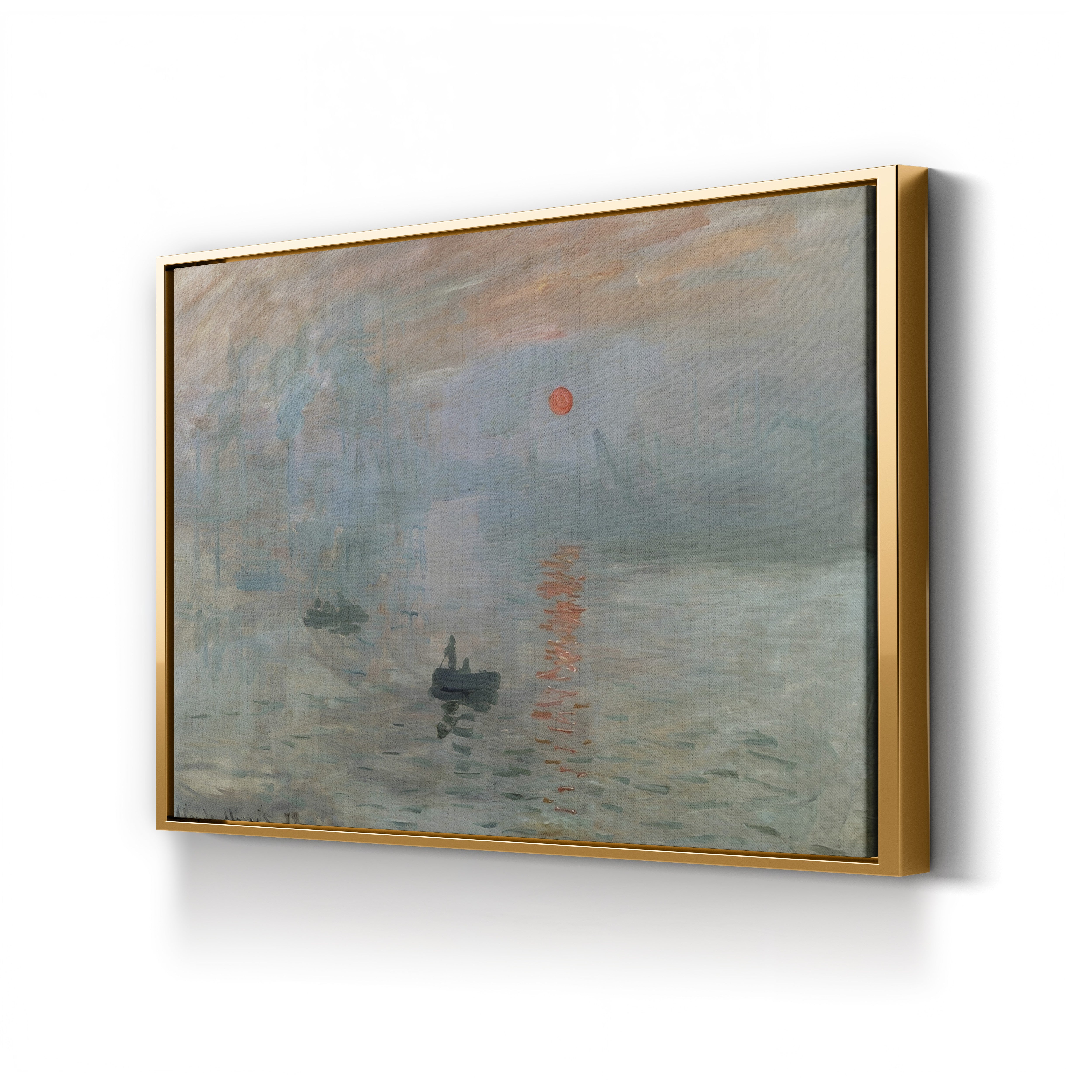 Impression, Sunrise, 1872 – Claude Monet Wall Art | Foundational Impressionist Harbour Canvas Print