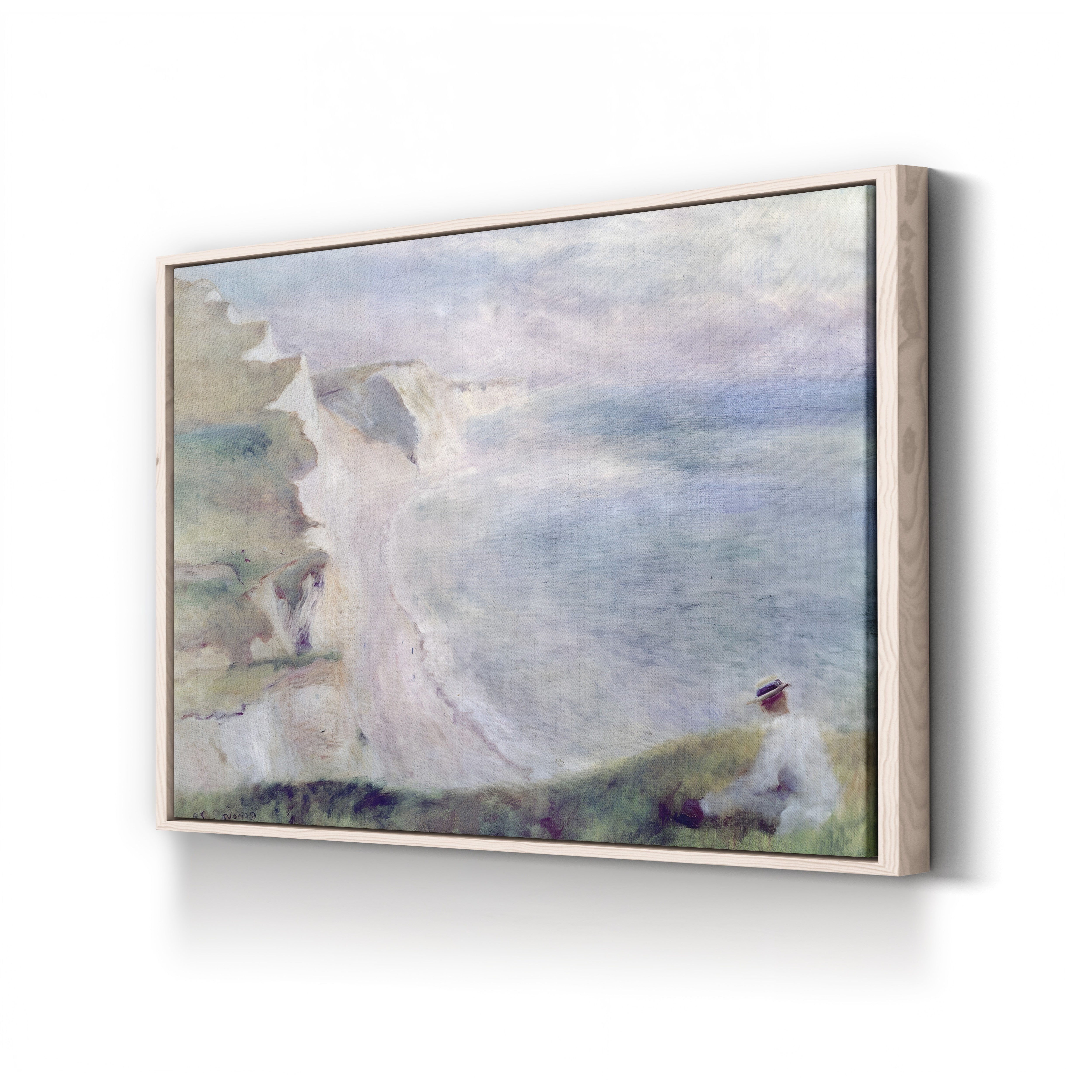 Cliffs at Pourville, 1879 – Pierre-Auguste Renoir Wall Art | Impressionist Coastal Canvas Print