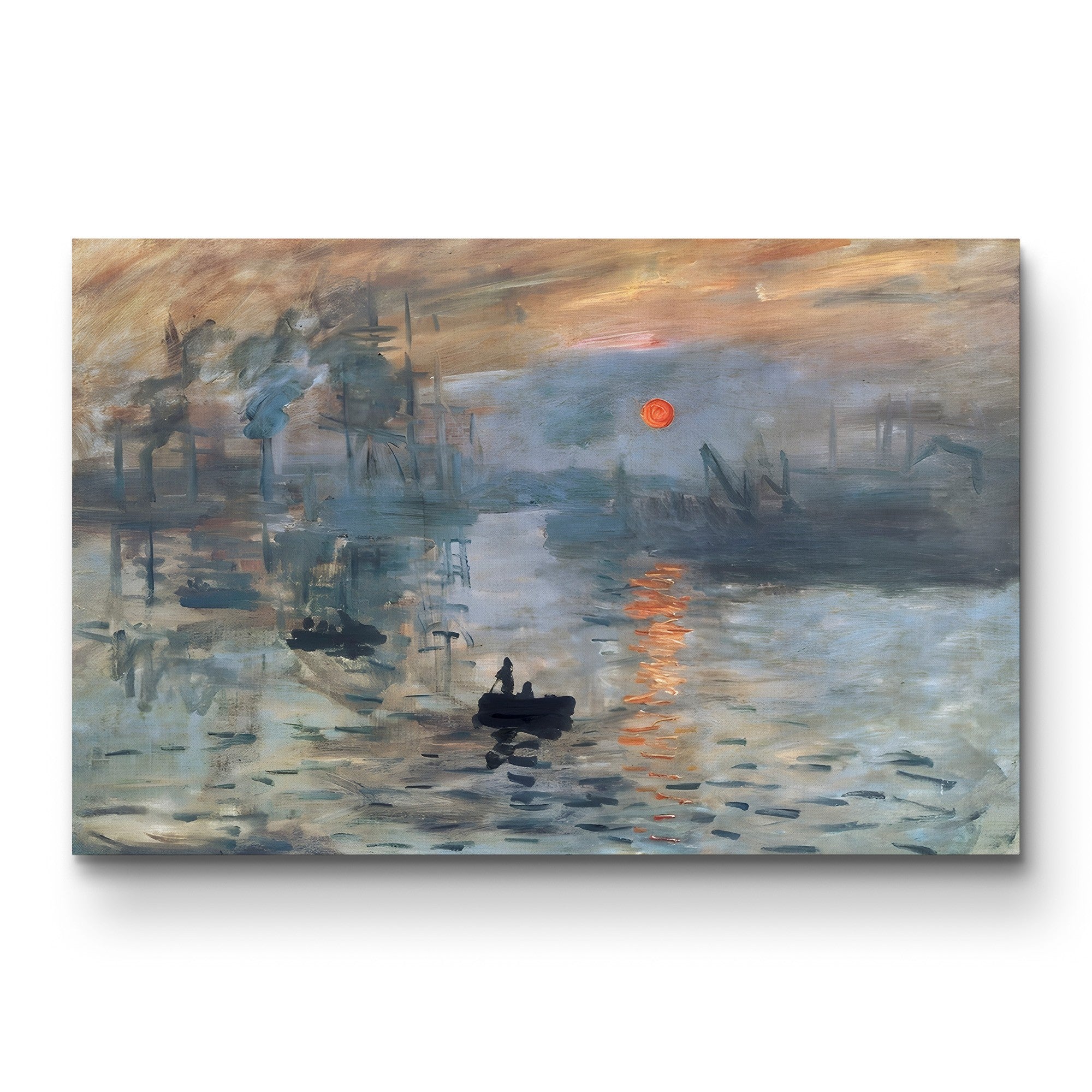 Impression, Sunrise, 1872 – Claude Monet Wall Art | Iconic Impressionist Harbour Canvas Print