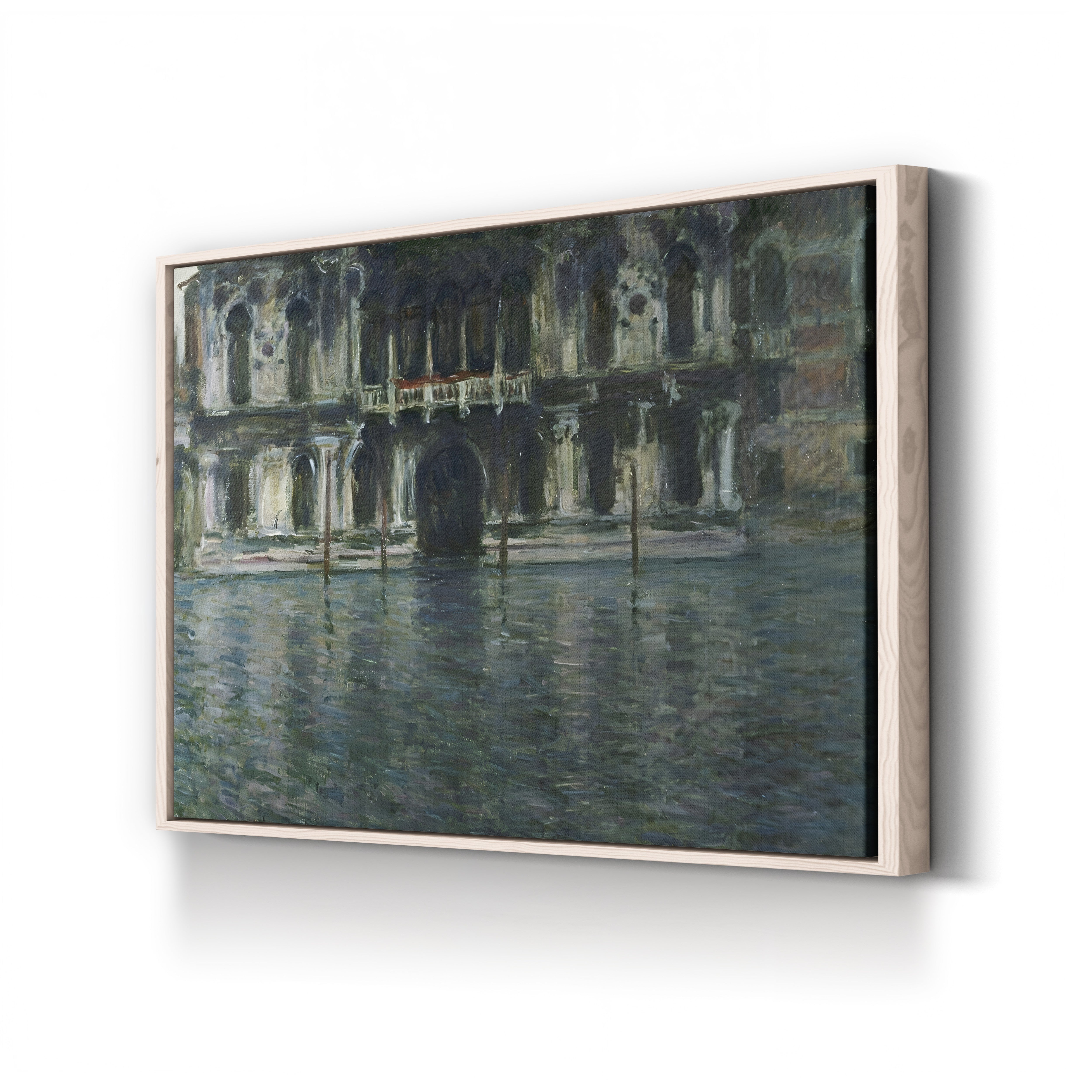 Palazzo Contarini, 1908 – Claude Monet Wall Art | Late Impressionist Venetian Palace Canvas Print