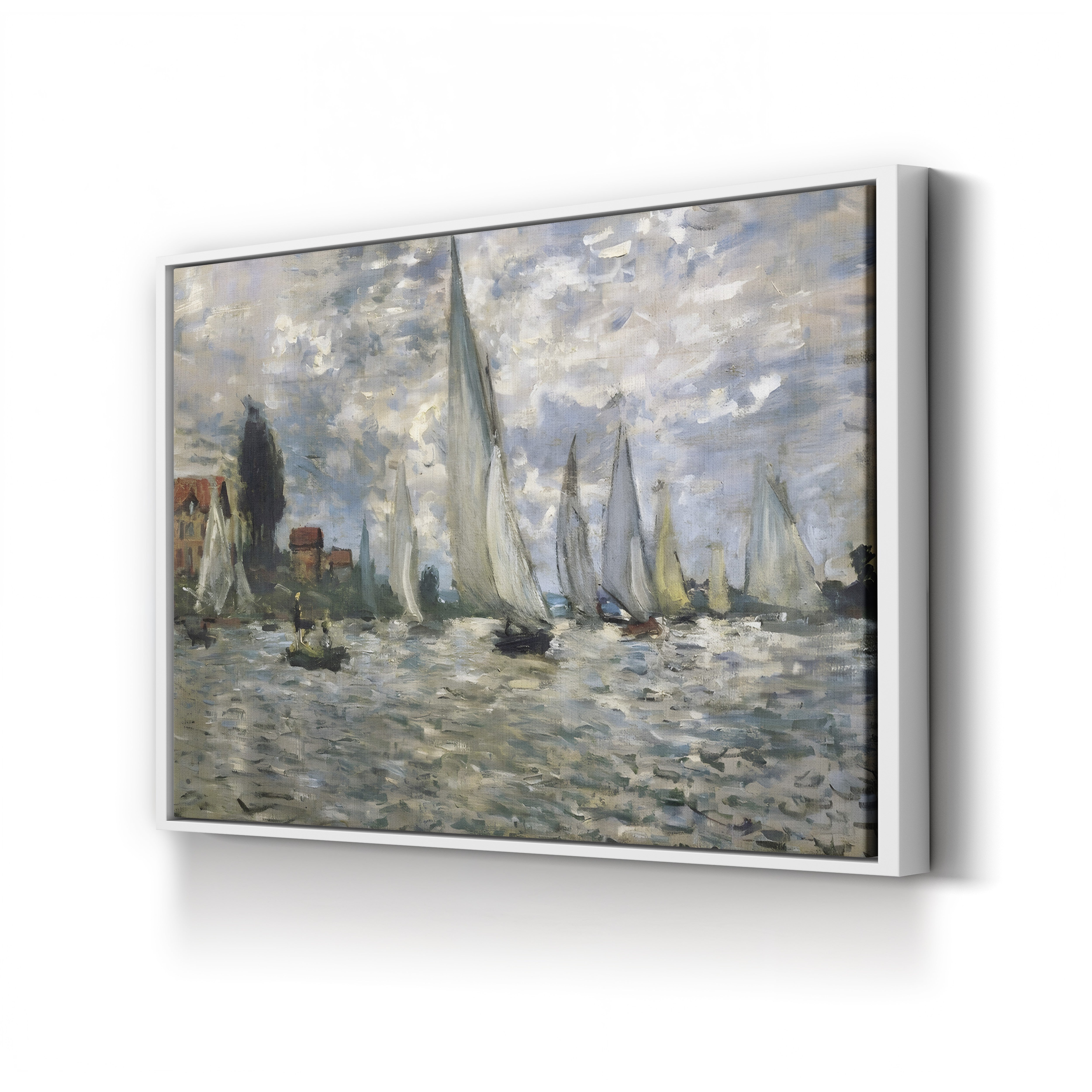 The Boats, Regatta at Argenteuil (Les Barques. Régates à Argenteuil), 1874 by Claude Monet