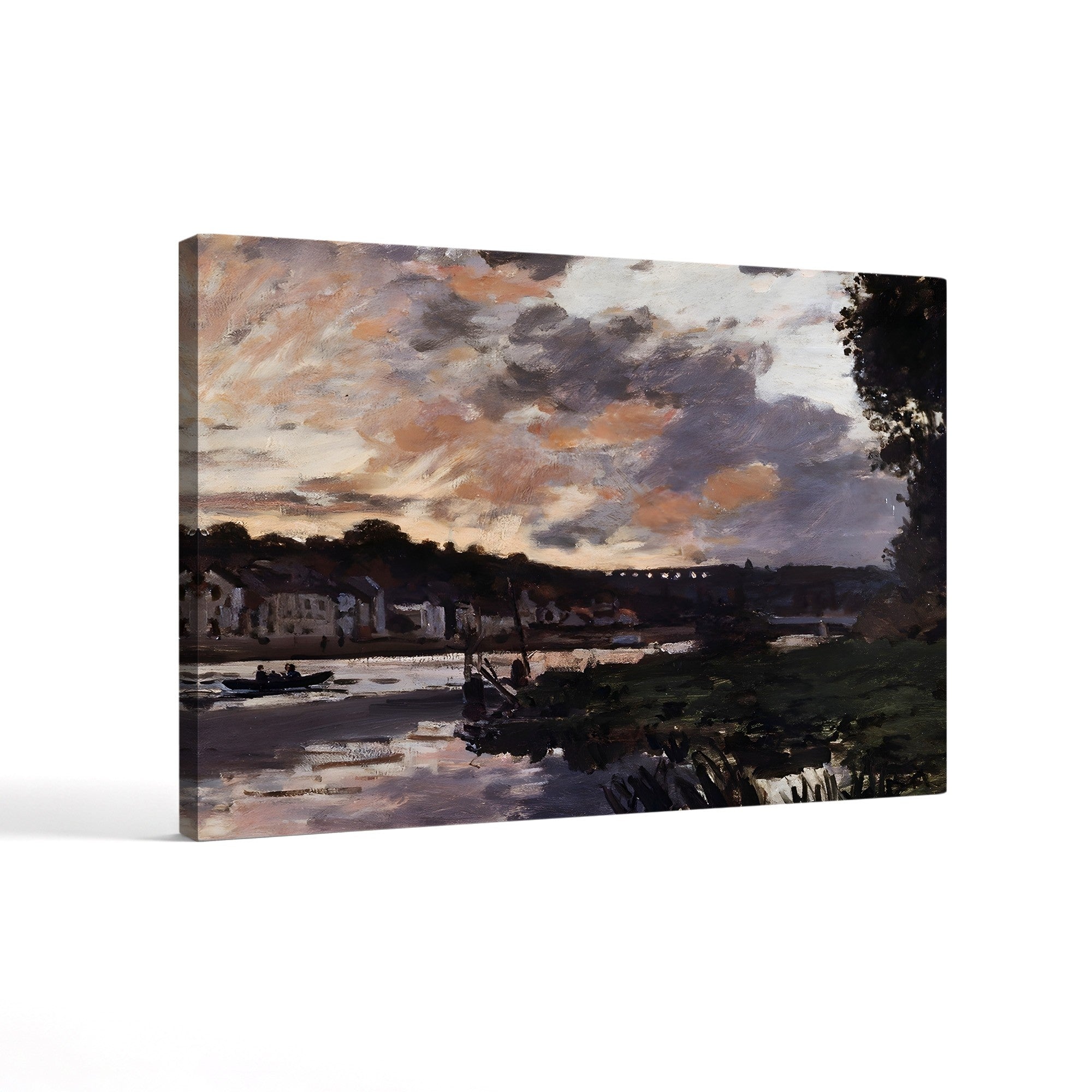 The Seine at Bougival in the Evening, 1869 by Claude Monet