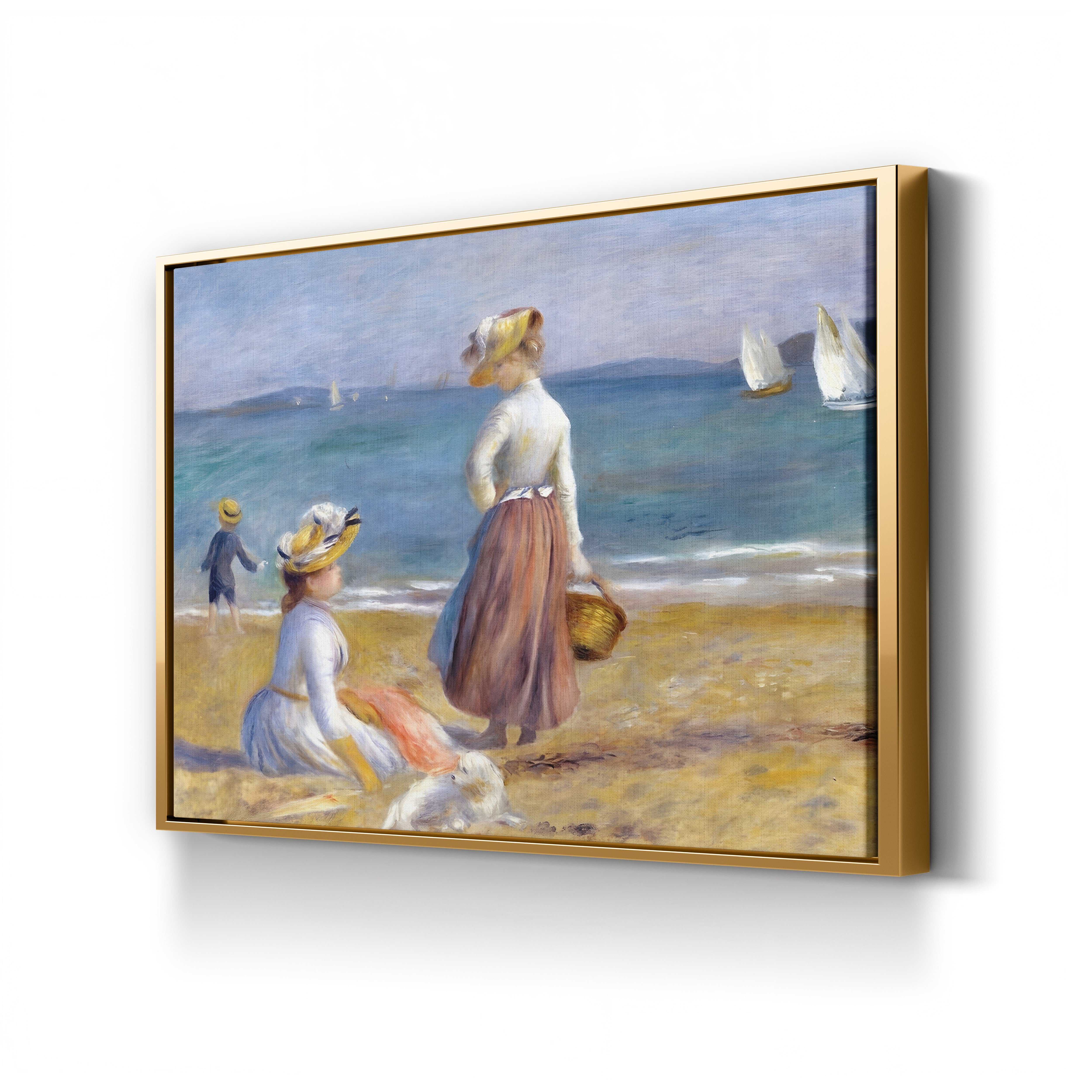 Figures on the Beach – Pierre-Auguste Renoir Wall Art | Impressionist Coastal Canvas Print