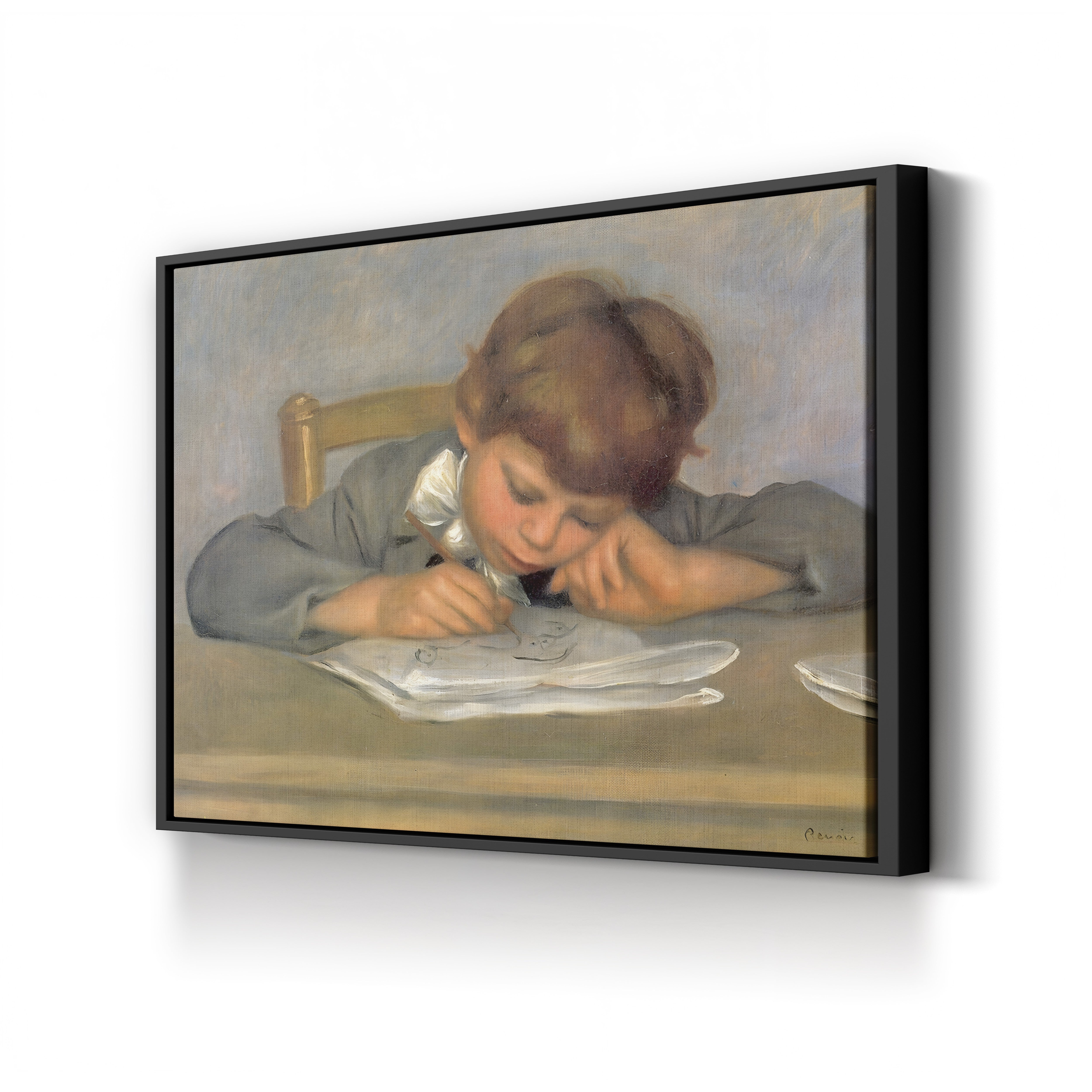 The Artist's Son Jean Drawing – Pierre-Auguste Renoir Wall Art | Impressionist Portrait Canvas Print